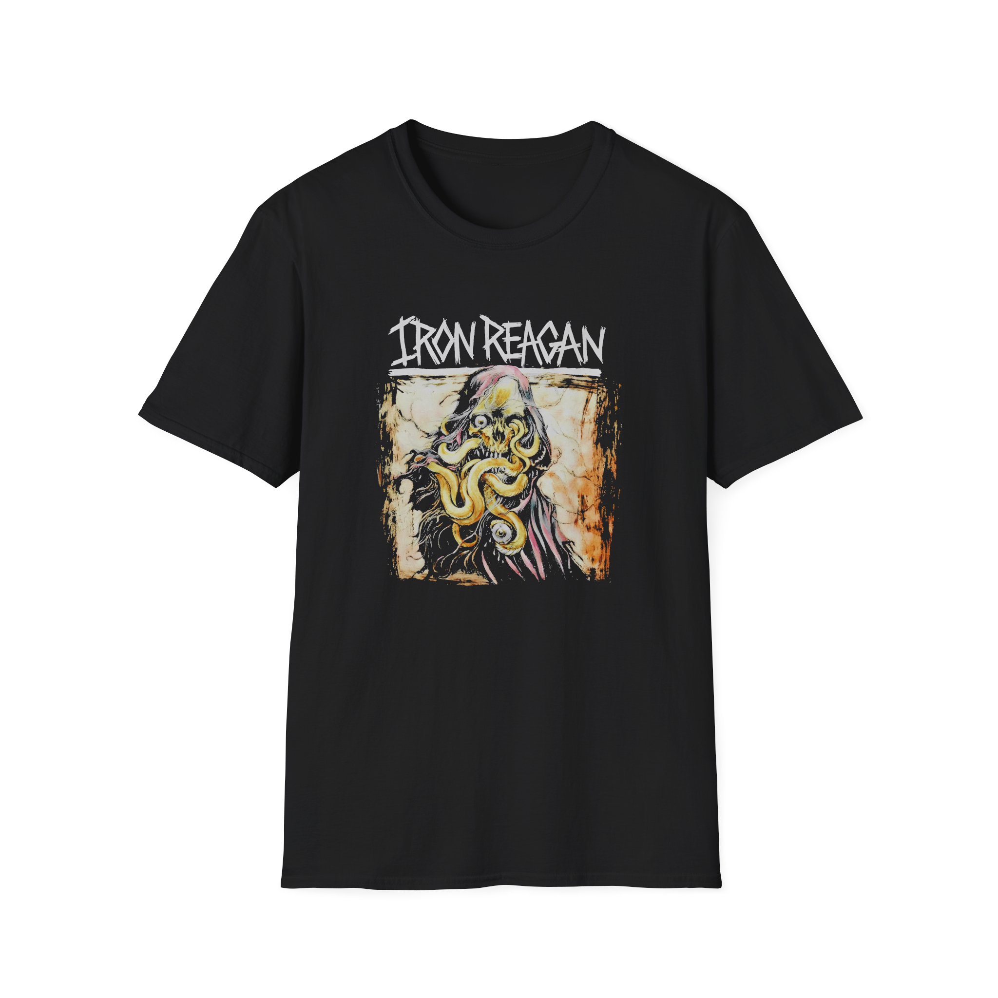 Iron Reagan Tentacle Skull Unisex Softstyle T-Shirt