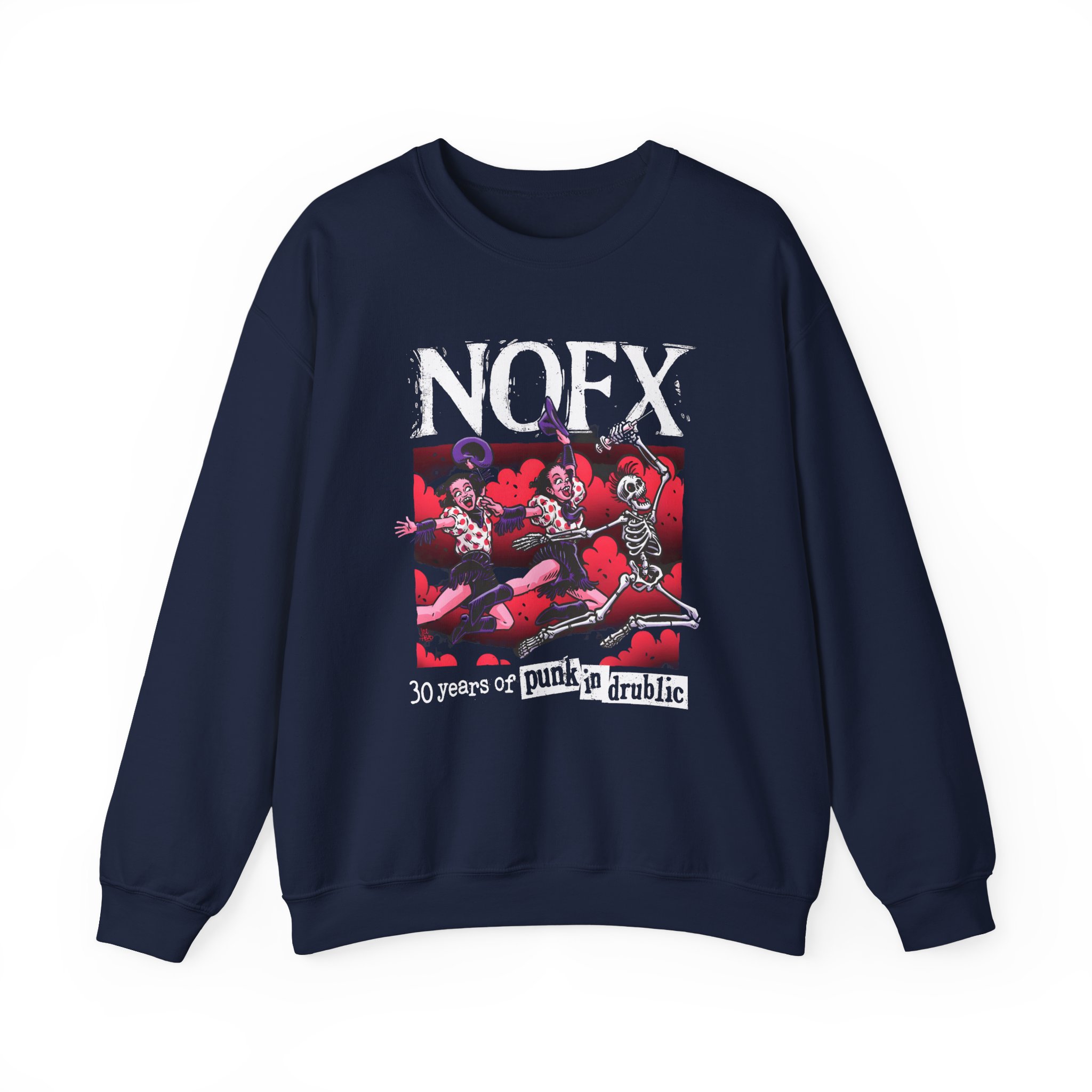 Nofx Pid 30 Unisex Heavy Blendâ„¢ Crewneck Sweatshirt