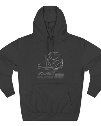 Owl City Schematic Three-Panel Fleece Hoodie