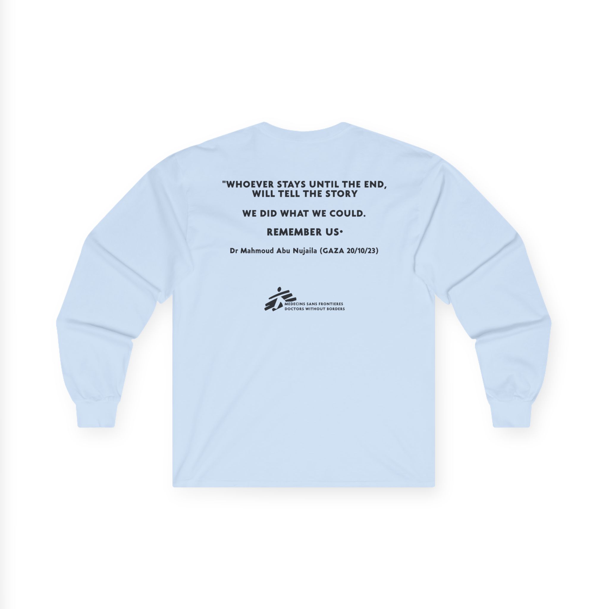 Massive Attack Ceasefire Now Msf Unisex Ultra Cotton Long Sleeve Tee