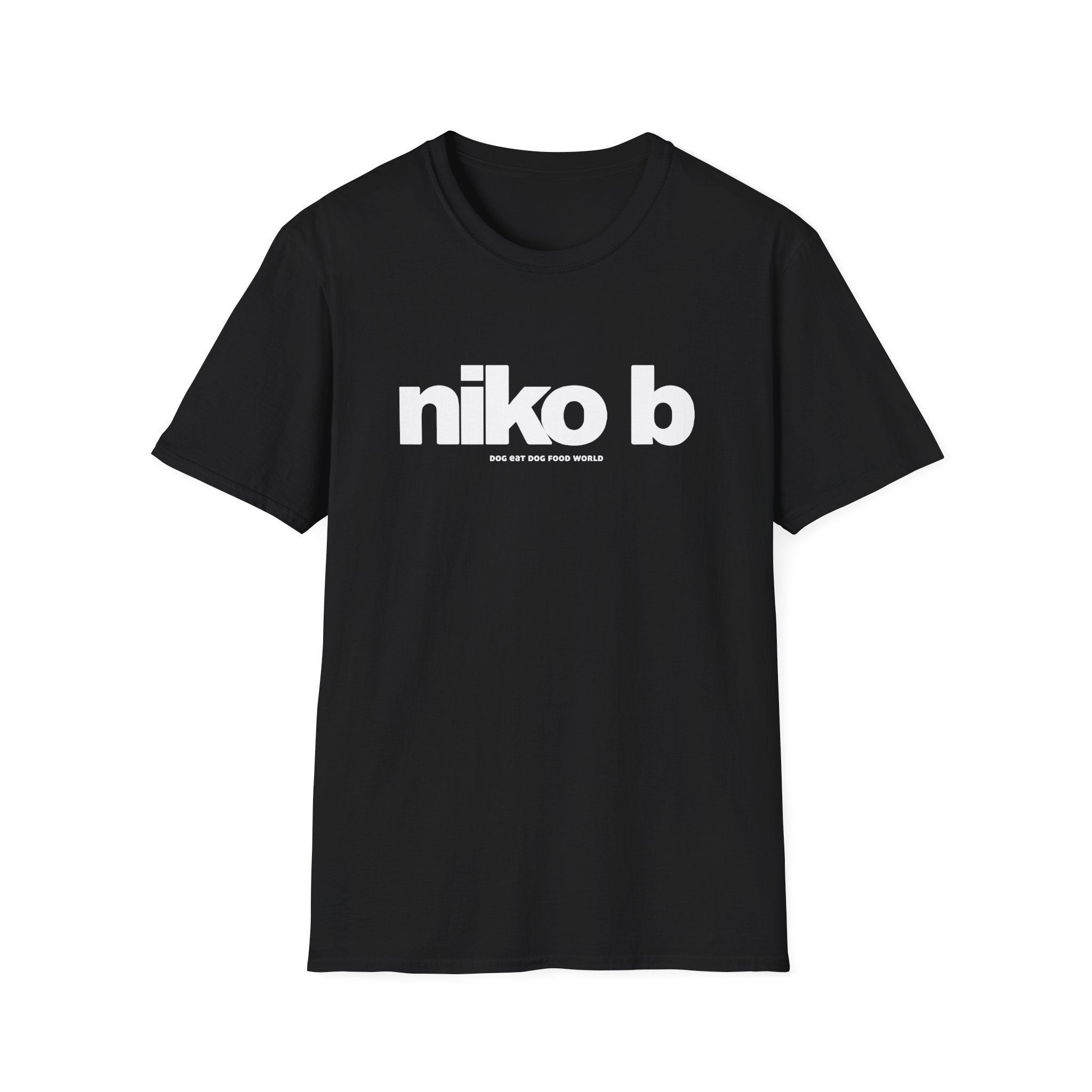 Niko B Dog Eat Dog Food World Unisex Softstyle T-shirt