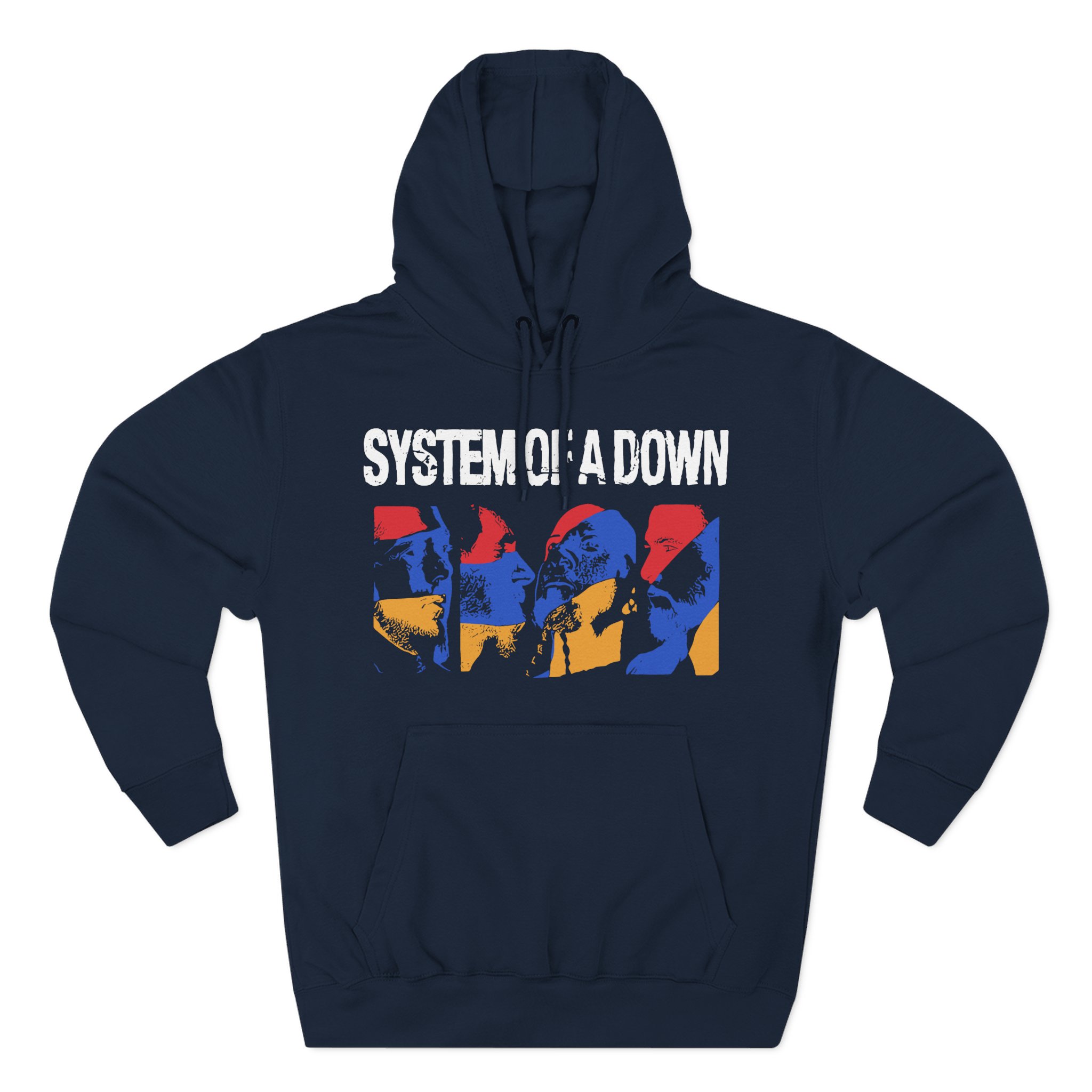 System of a Down Photo Collage Three-Panel Fleece Hoodie