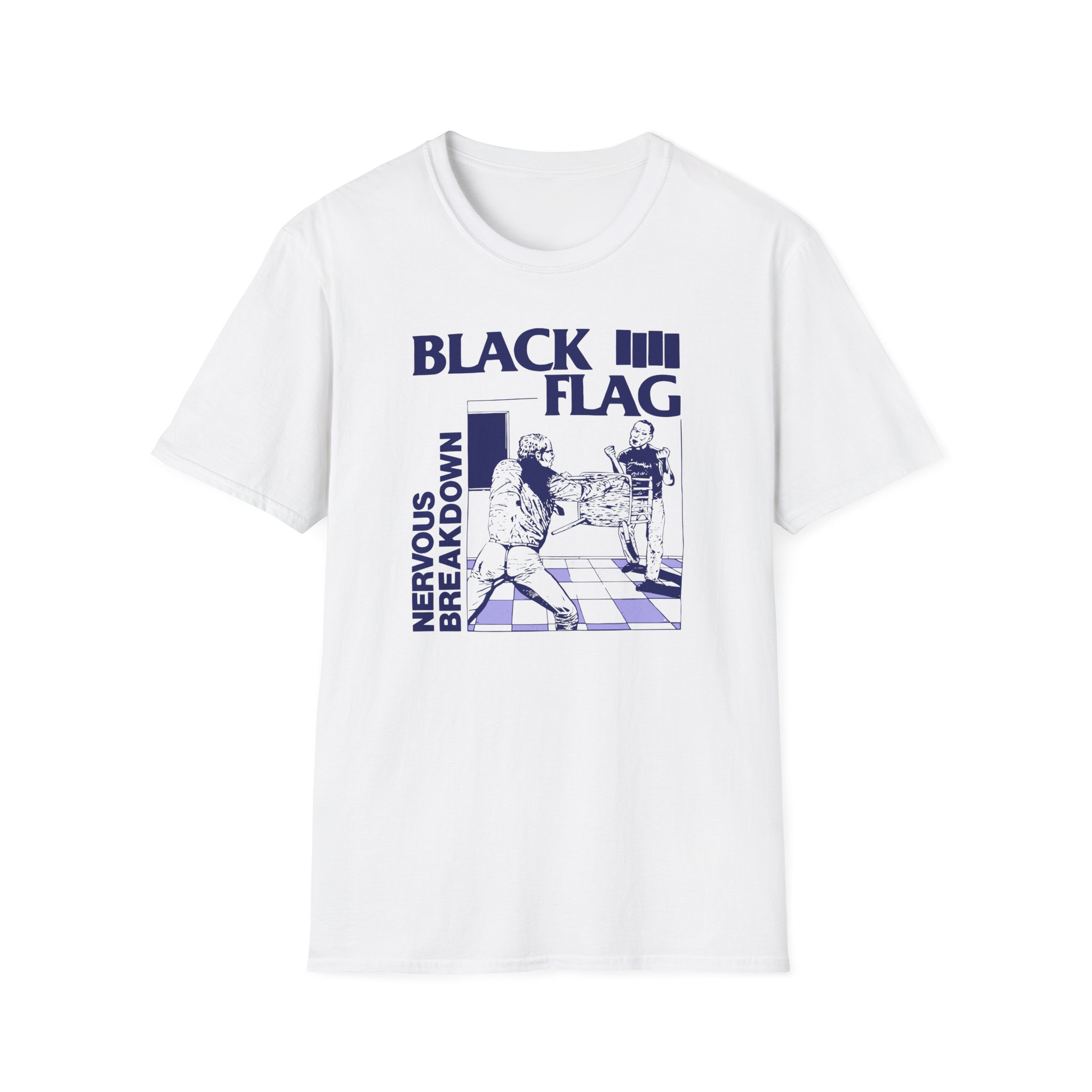 Black Flag Nervous Breakdown Unisex Softstyle T-Shirt