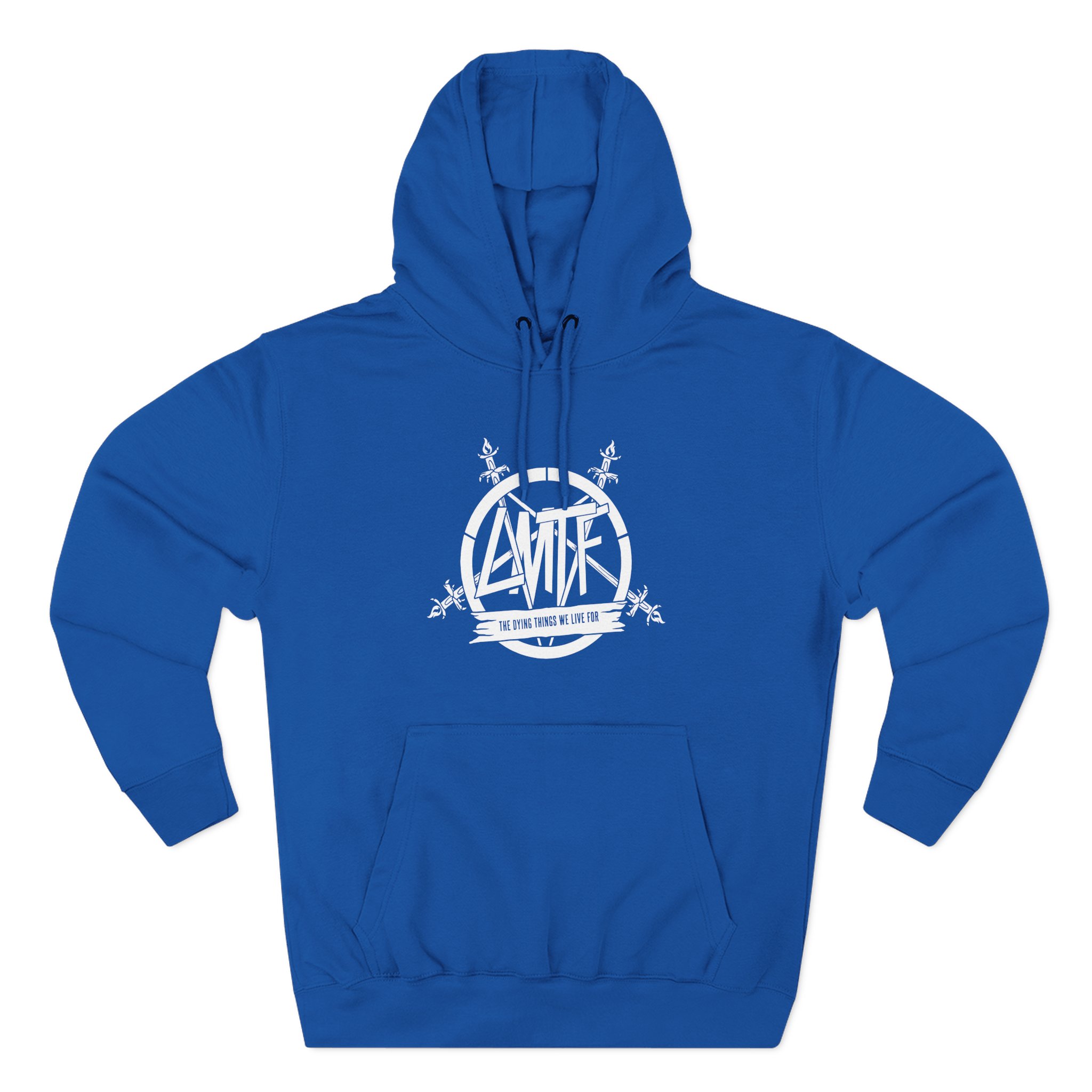 Like Moths to Flames Three-Panel Fleece Hoodie