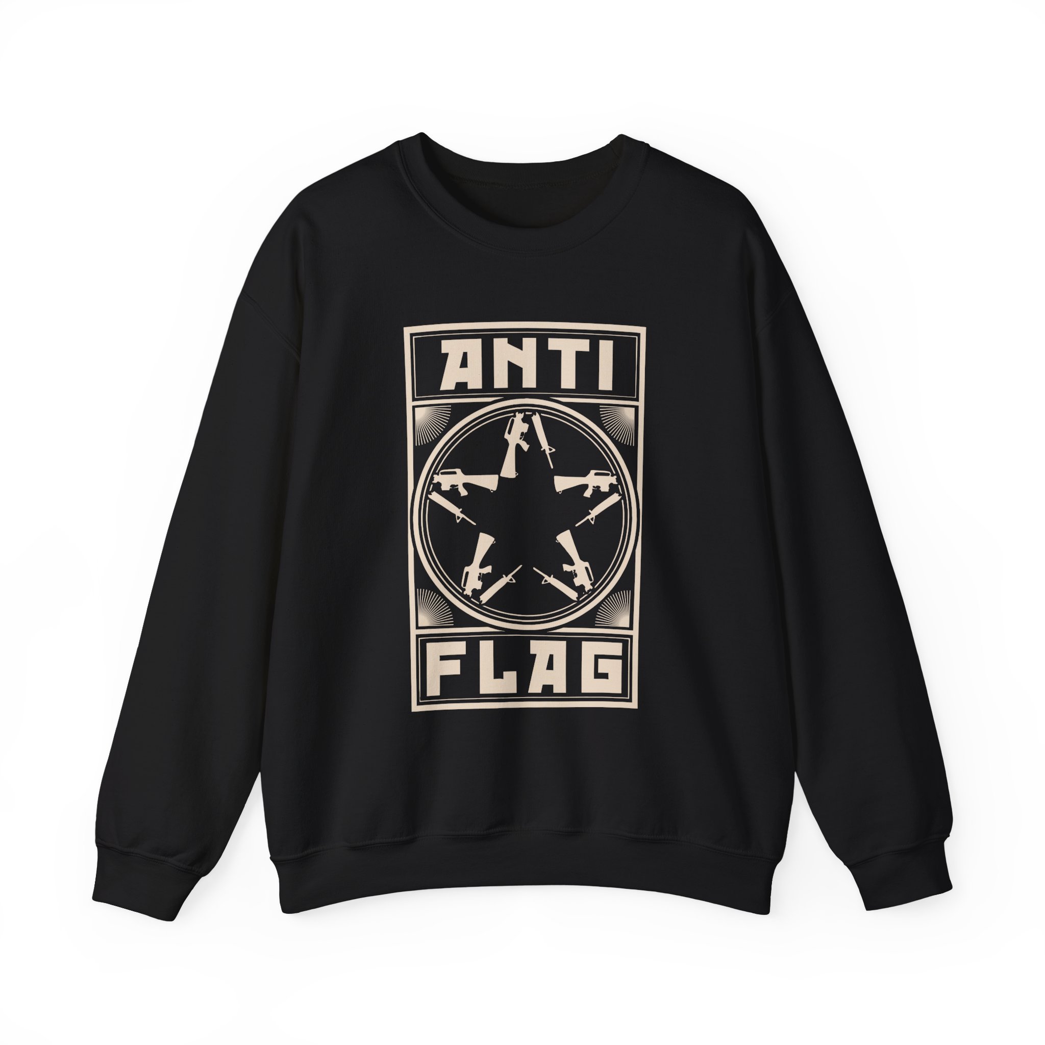Anti Flag Comrade Gunstar Unisex Heavy Blendâ„¢ Crewneck Sweatshirt