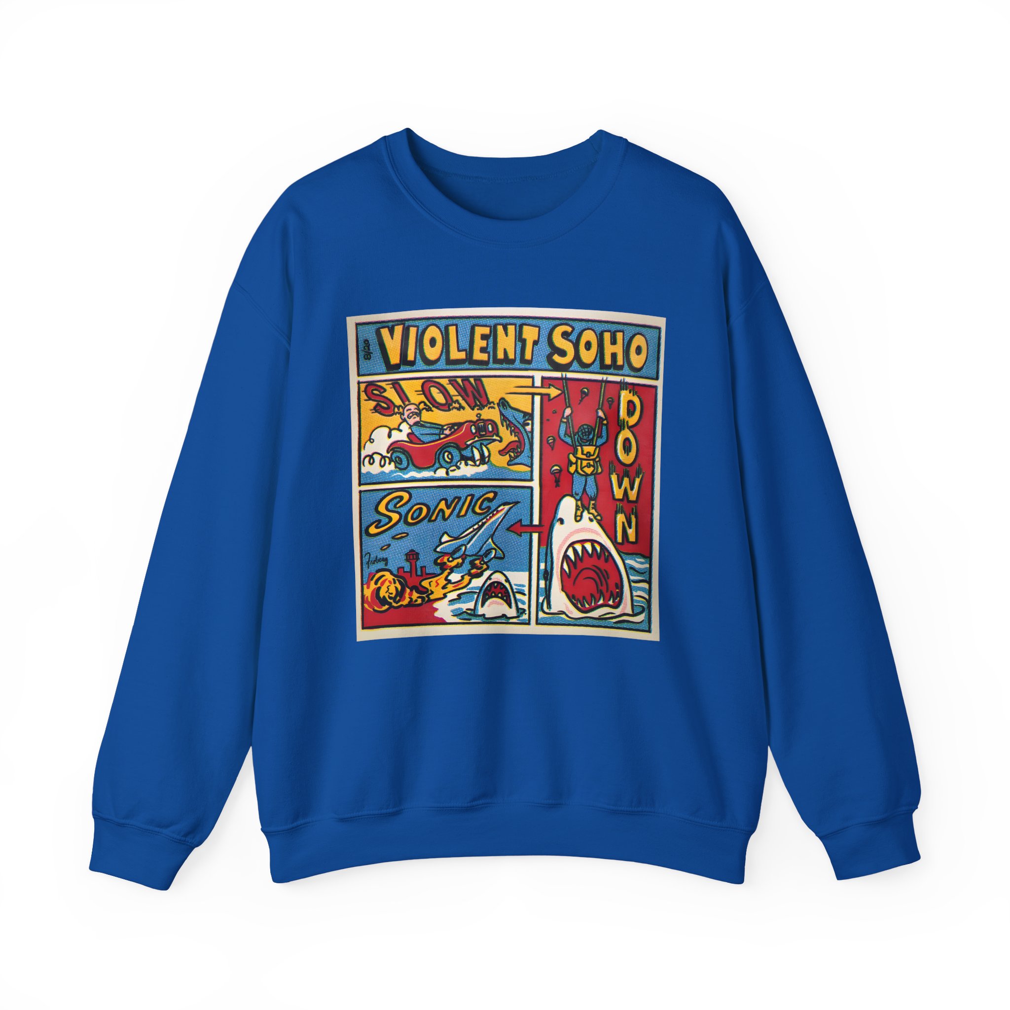 Violent Soho Slow Down Sonic Unisex Heavy Blendâ„¢ Crewneck Sweatshirt