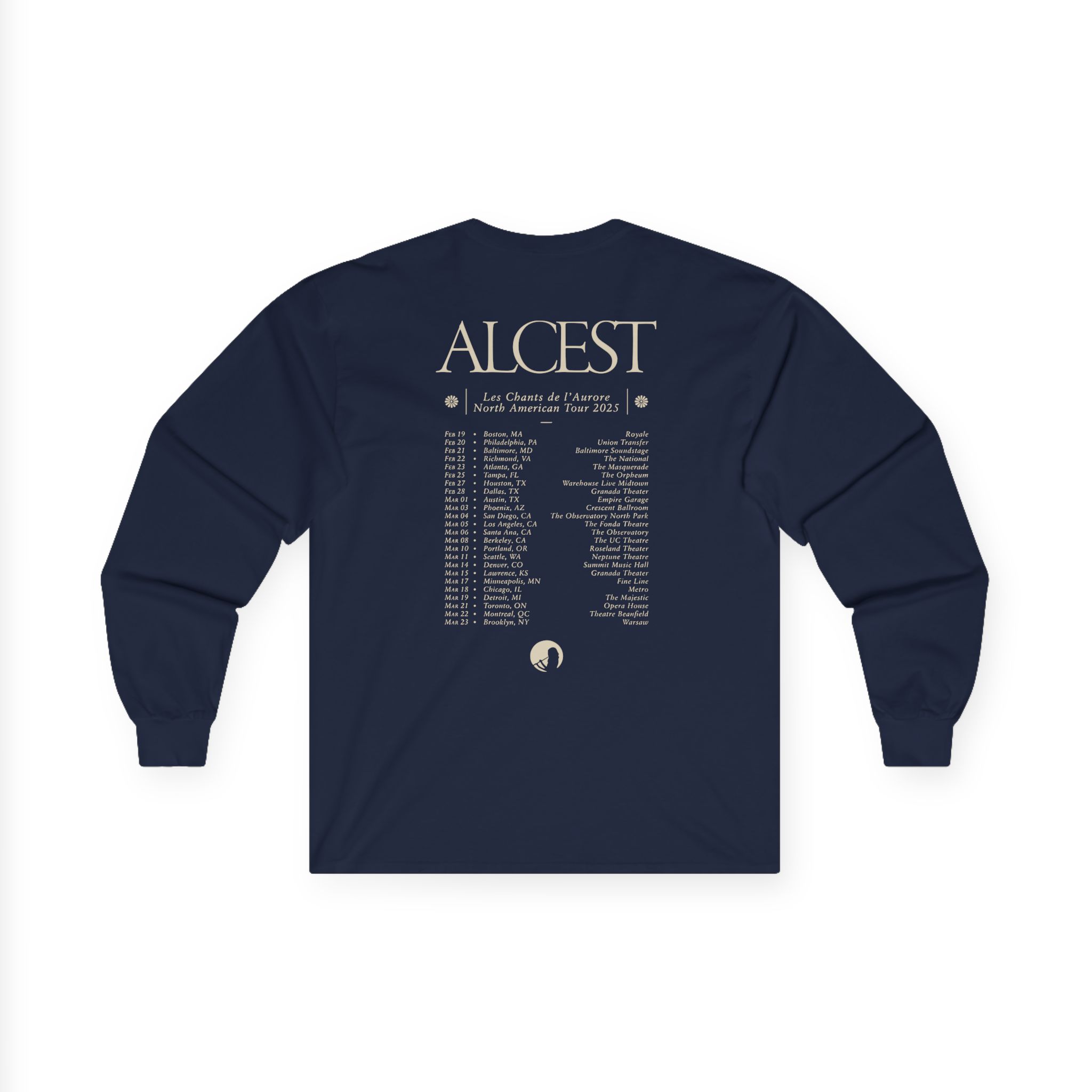 Alcest Les Chants De L'aurore North American Tour 2025 Unisex Ultra Cotton Long Sleeve Tee