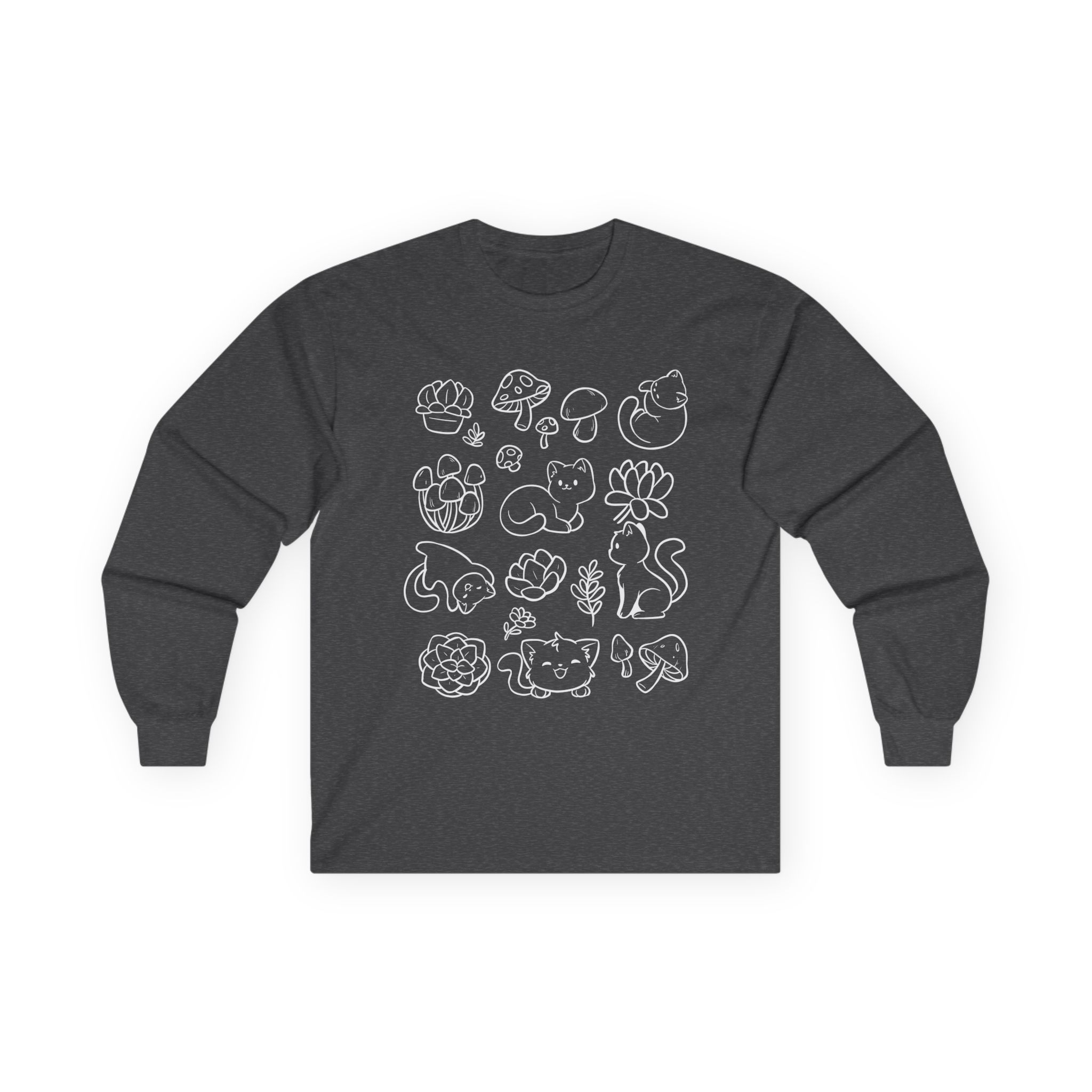 Shubble Plants And Cats Unisex Ultra Cotton Long Sleeve Tee