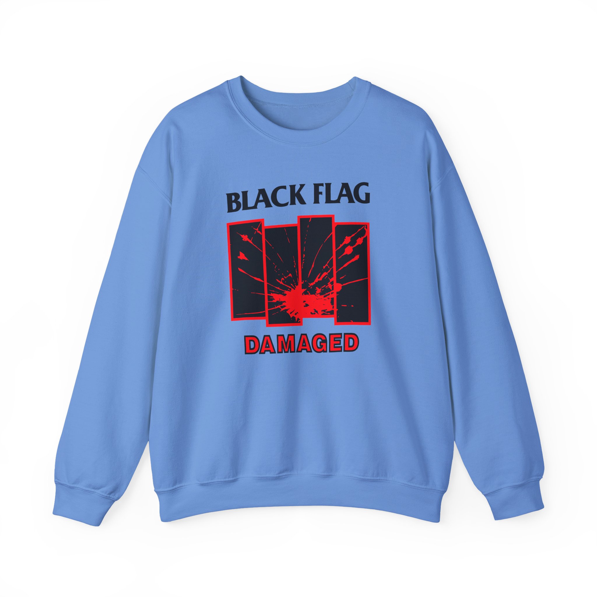 Black Flag Damaged Unisex Heavy Blendâ„¢ Crewneck Sweatshirt