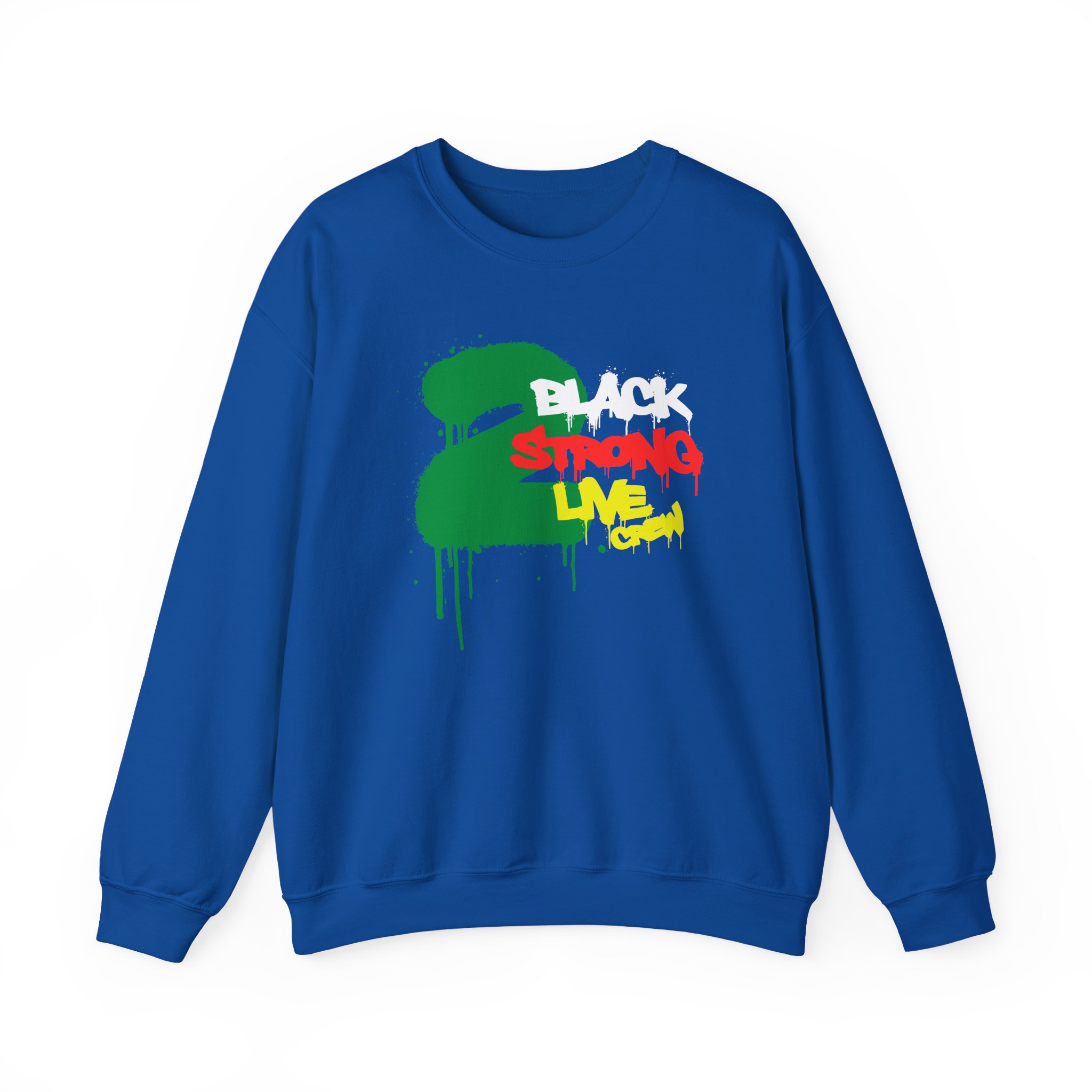 2 Live Crew Black Strong Unisex Heavy Blendâ„¢ Crewneck Sweatshirt