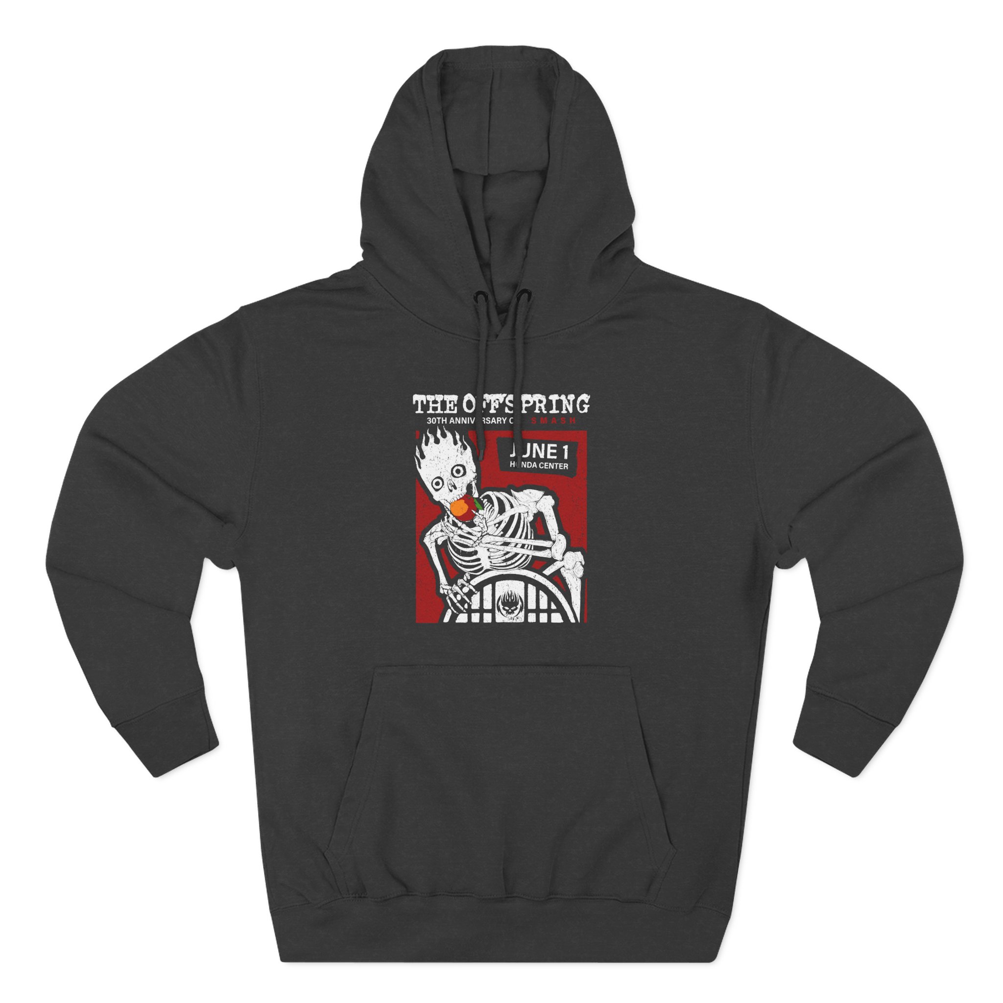 The Offspring Smash Anniversary Show at the Honda Center Three-Panel Fleece Hoodie