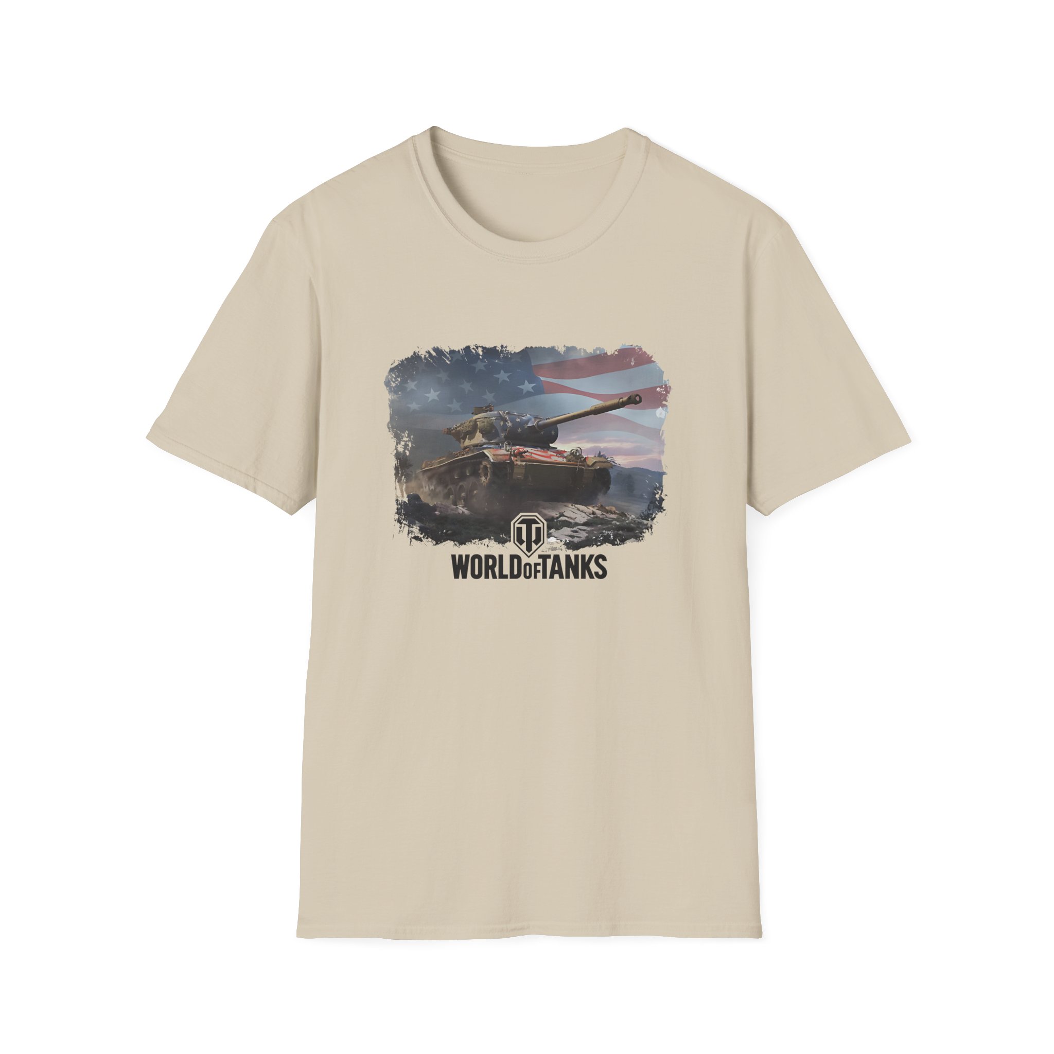 World of Tank Wot July 4th T78 Unisex Softstyle T-Shirt