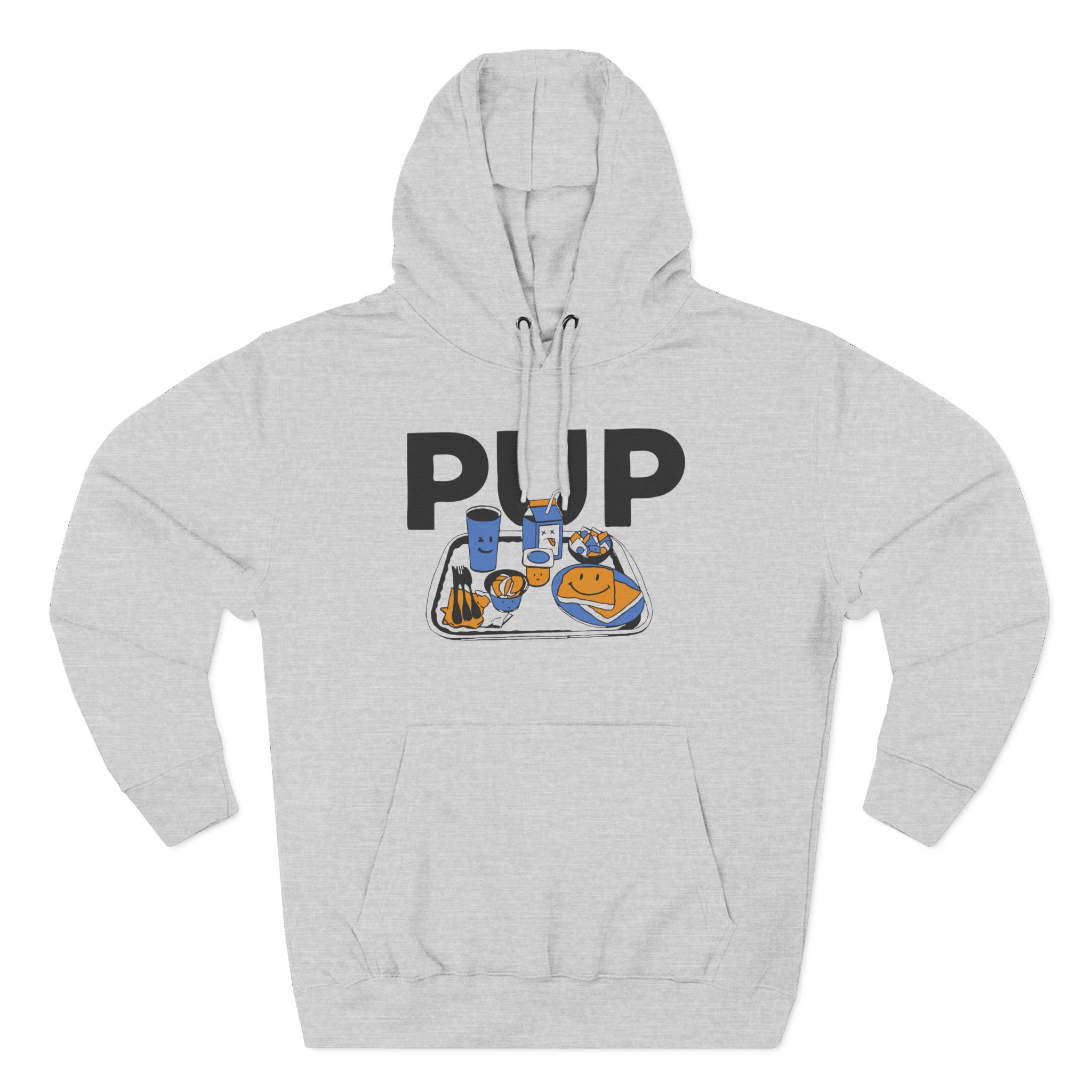 Pup Lunch Tray Three-Panel Fleece Hoodie