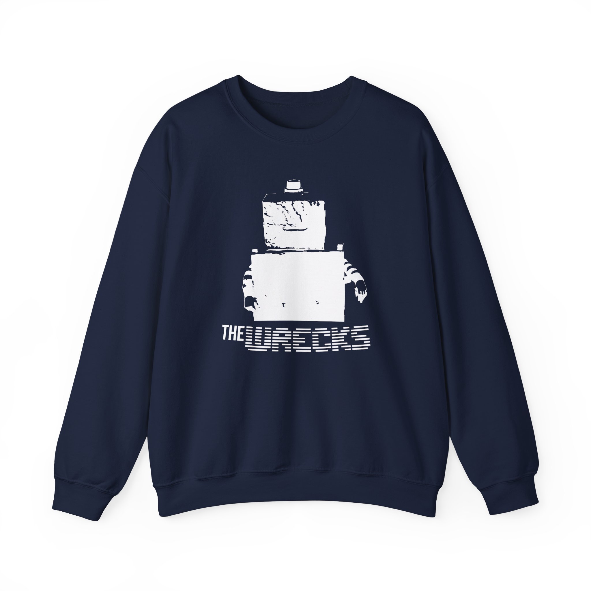 The Wrecks Robot Unisex Heavy Blendâ„¢ Crewneck Sweatshirt