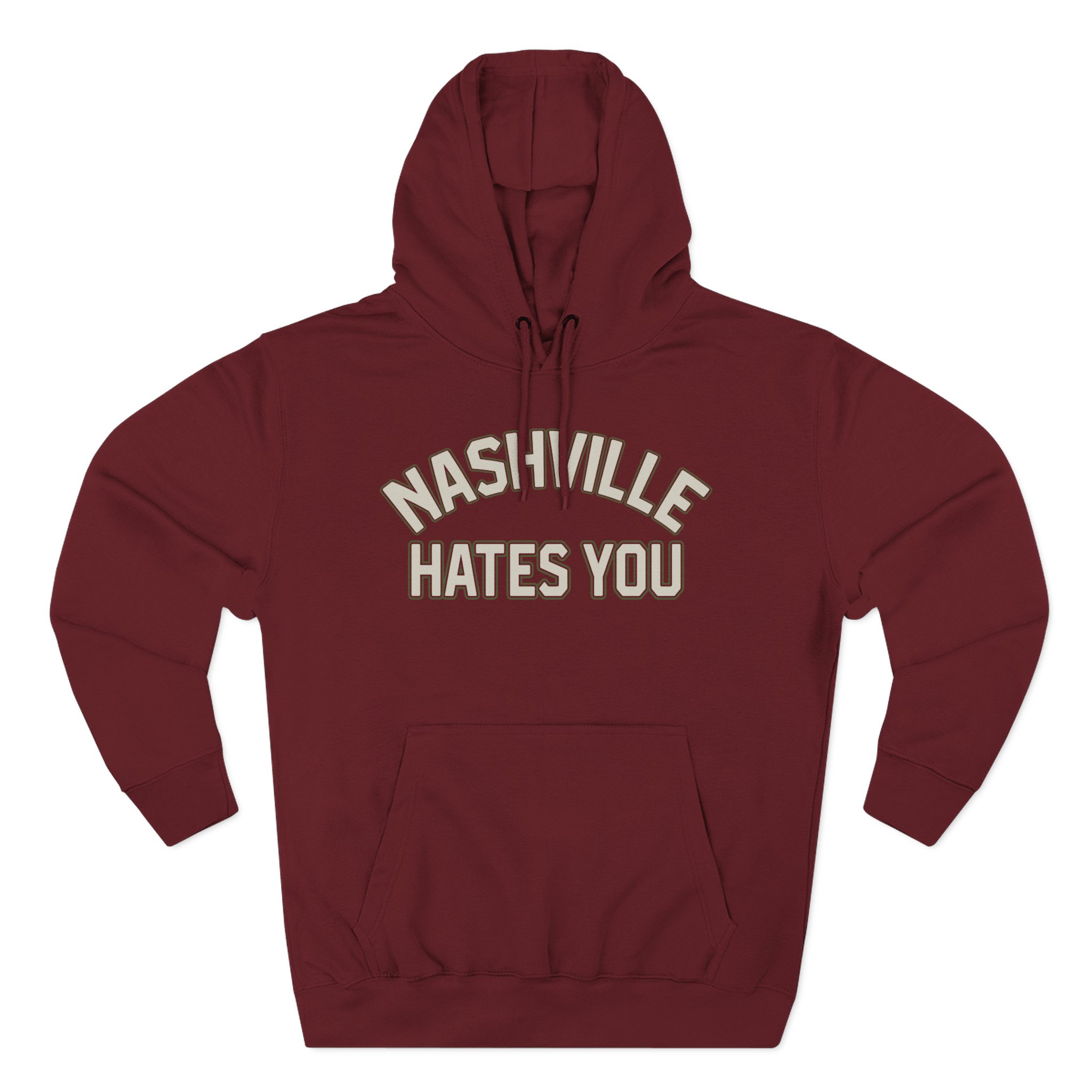 Orthodox Nashville Hates You Three-Panel Fleece Hoodie