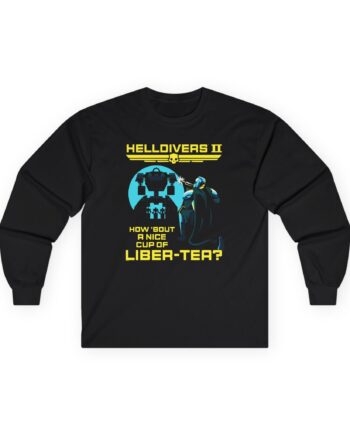Helldivers Cup of Liber-tea Unisex Ultra Cotton Long Sleeve Tee
