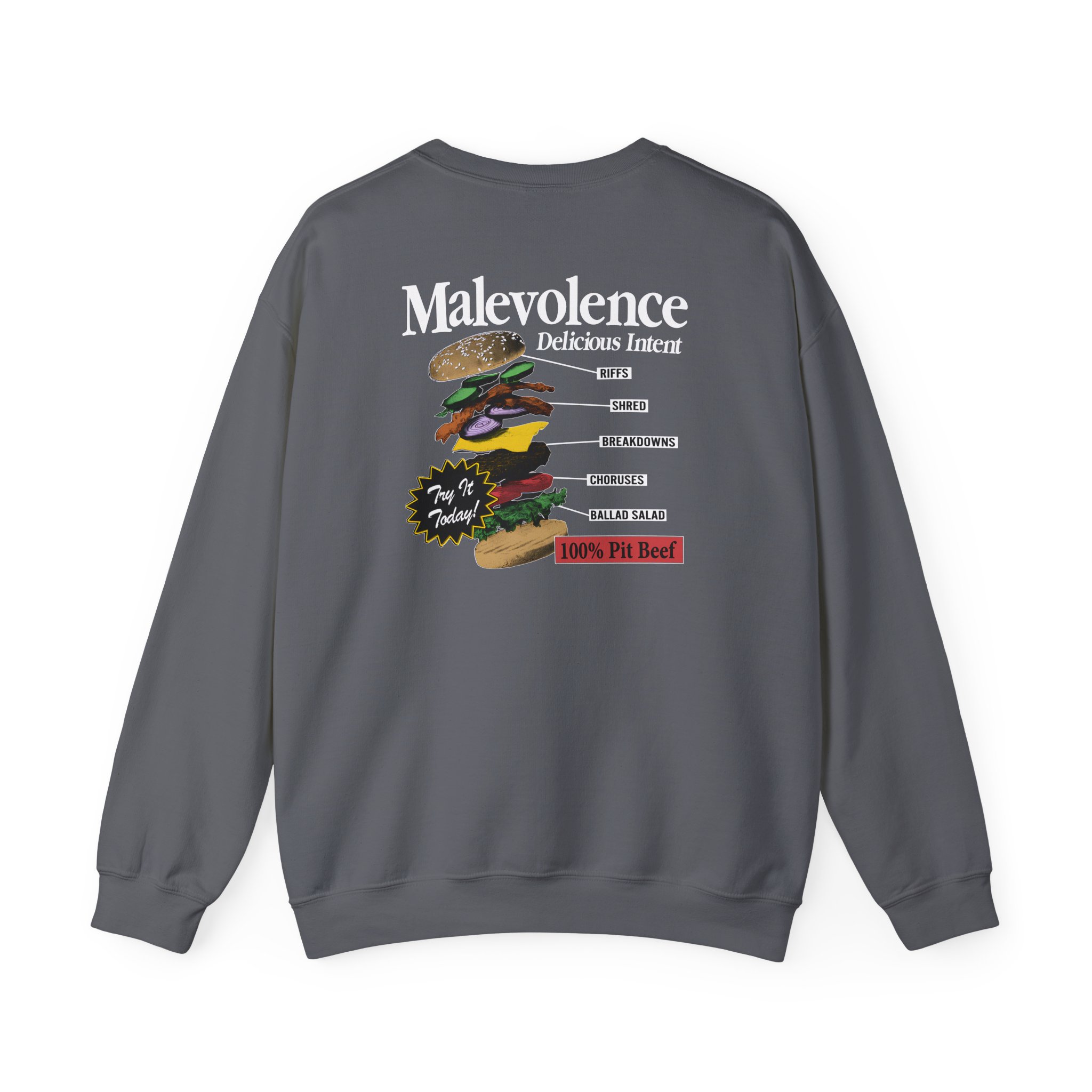 Malevolence Pit Beef Unisex Heavy Blend Crewneck Sweatshirt