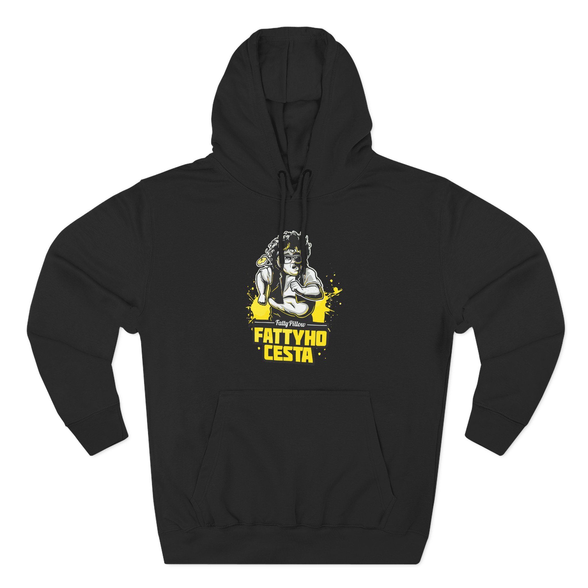 Fattypillow Three-Panel Fleece Hoodie