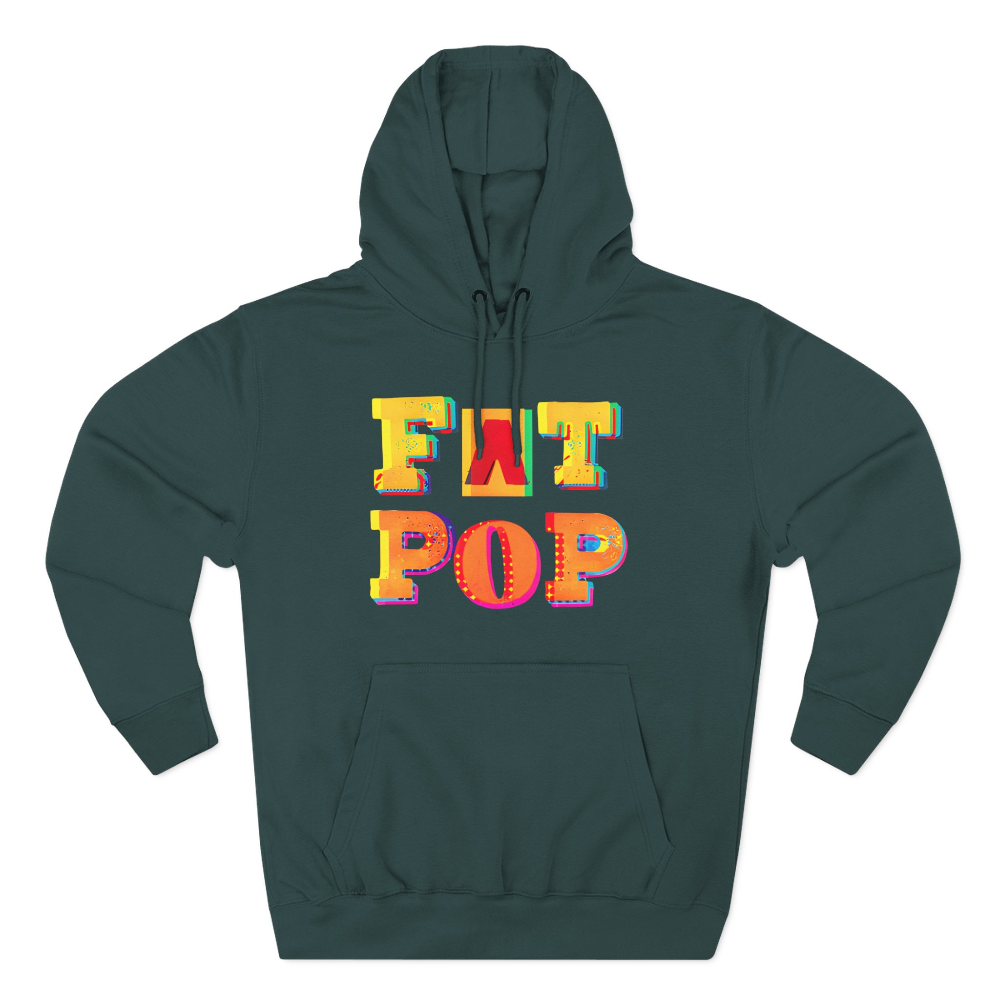 PW Fat Pop Logo Three-Panel Fleece Hoodie