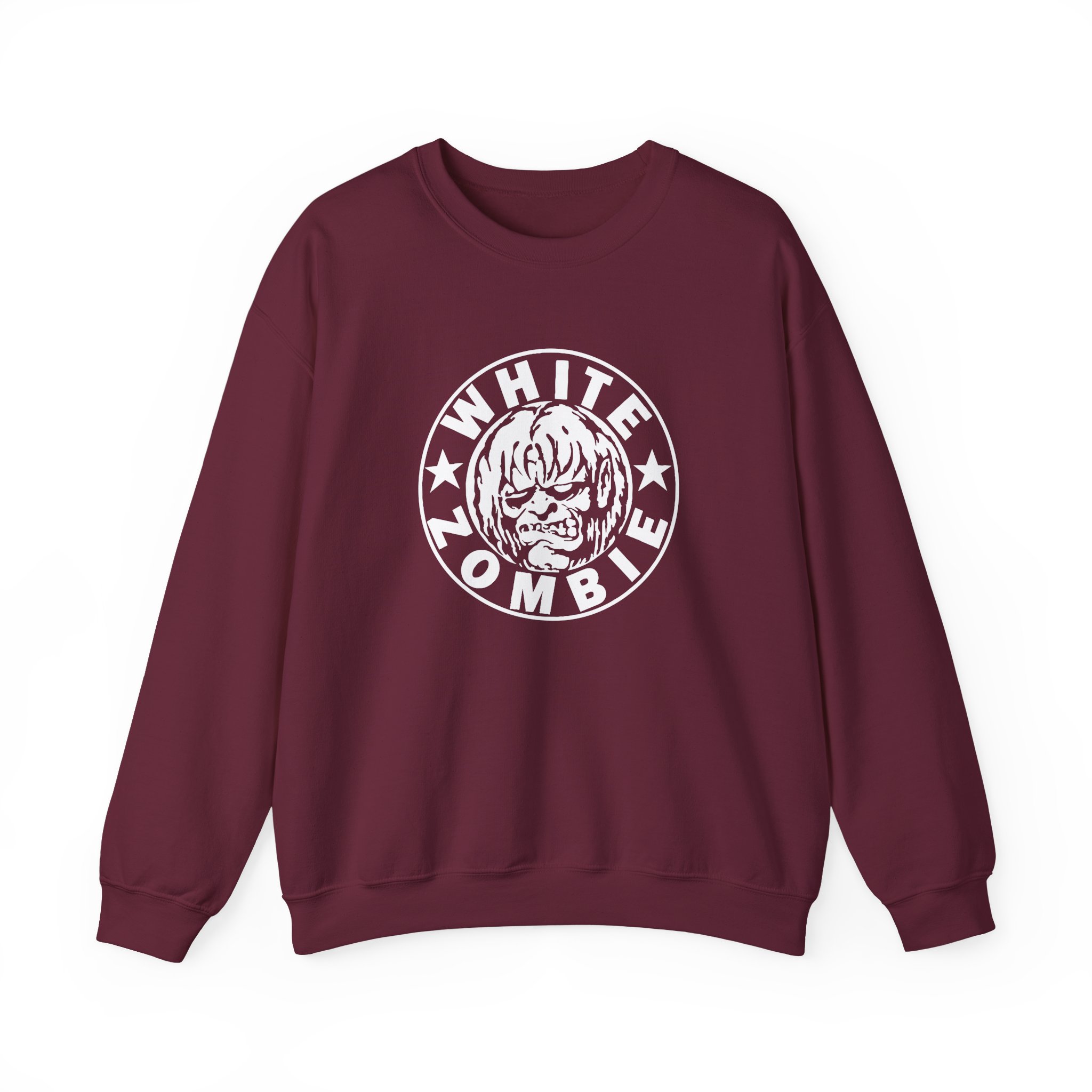 White Zombie Circle Logo Unisex Heavy Blendâ„¢ Crewneck Sweatshirt