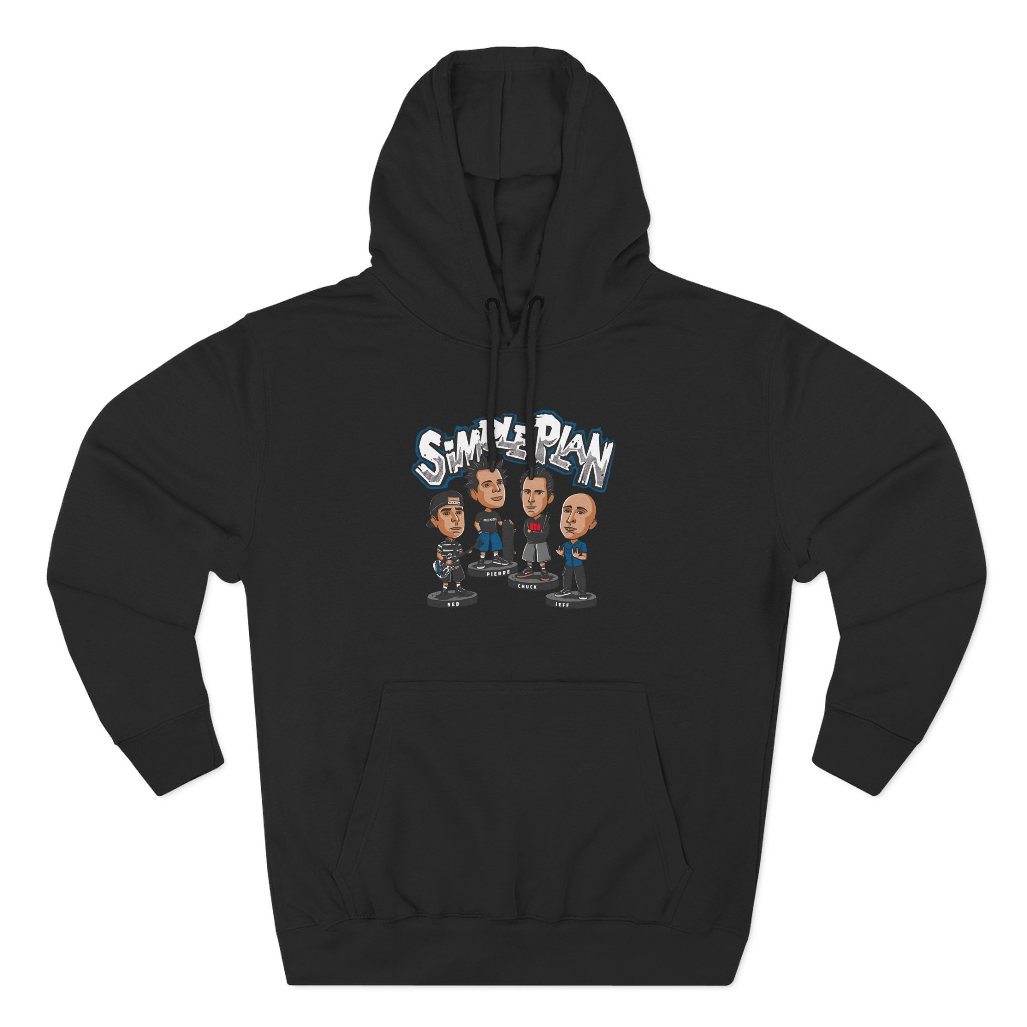 Simple Plan Bobblehead Three-Panel Fleece Hoodie