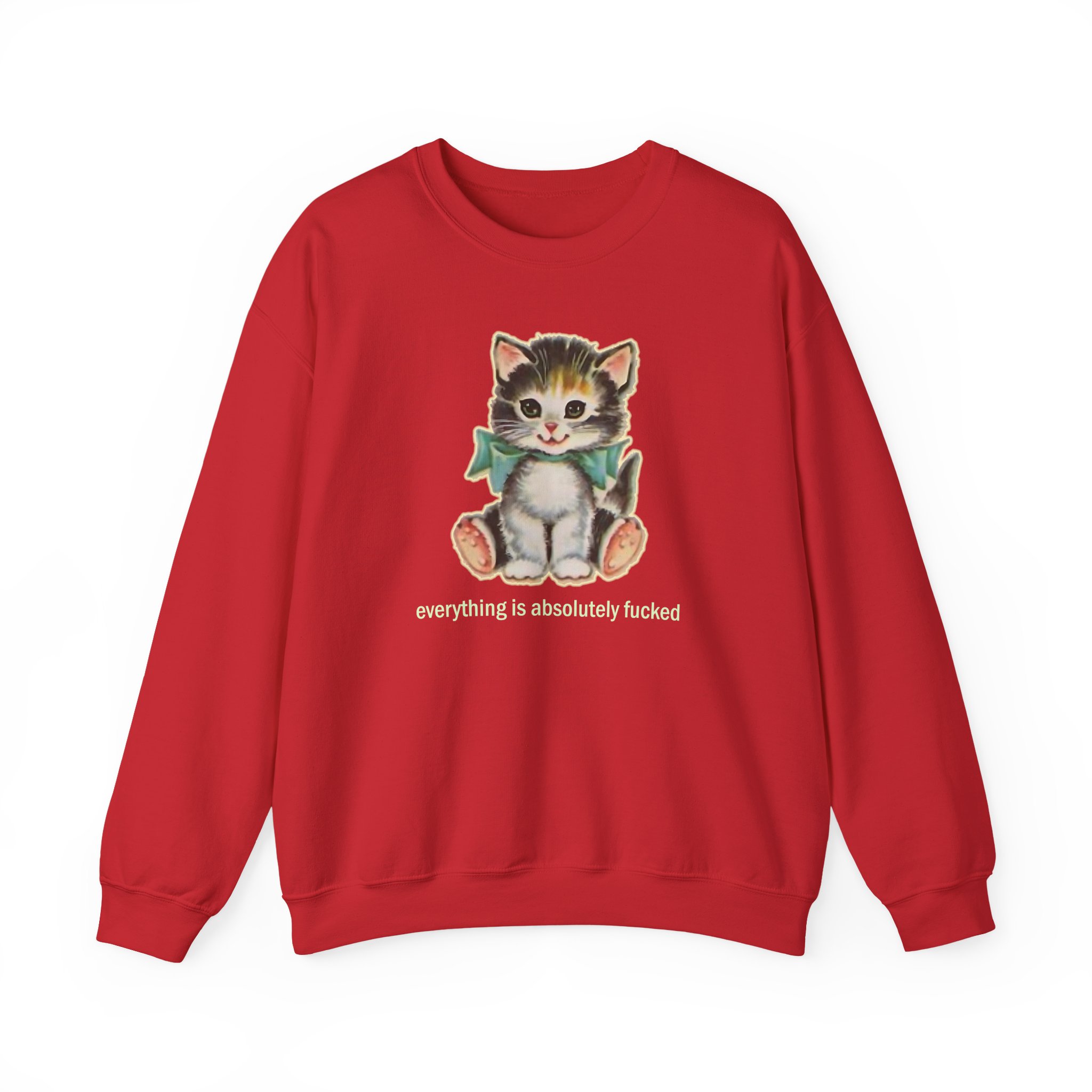 Paleface Cursed Cat Unisex Heavy Blendâ„¢ Crewneck Sweatshirt
