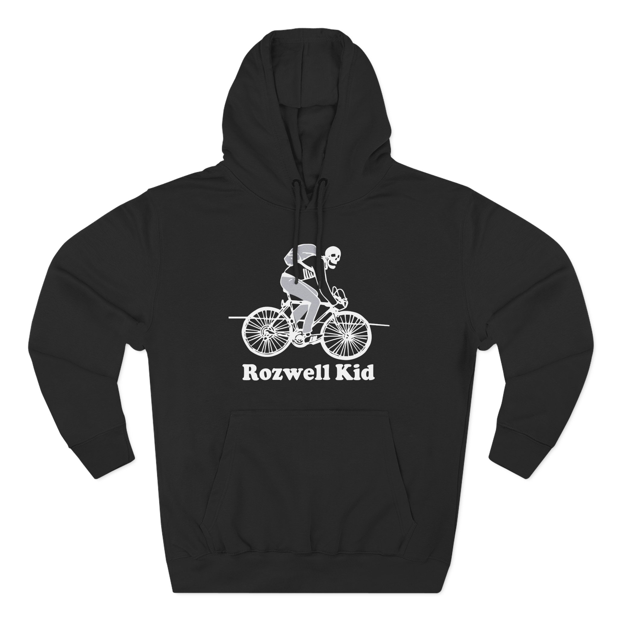 Rozwell Kid Bicycle Skeleton Three-Panel Fleece Hoodie