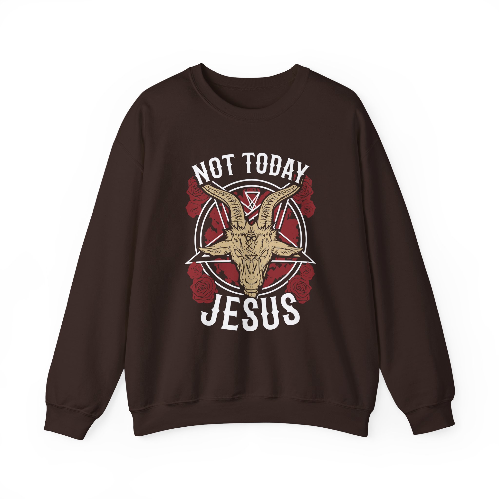 Goatwhore Not Today Jesus Unisex Heavy Blendâ„¢ Crewneck Sweatshirt