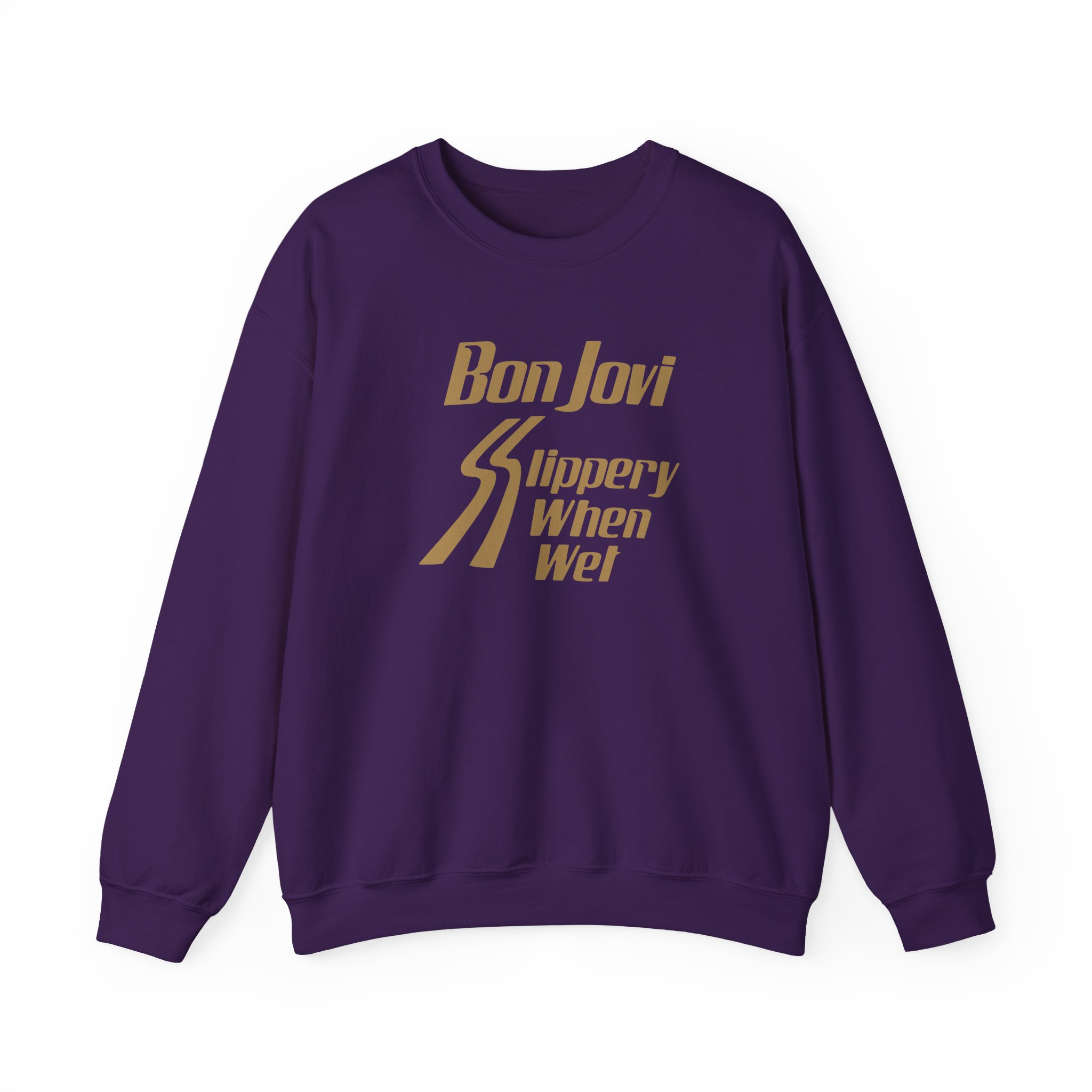 Bon Jovi Slippery When Wet Unisex Heavy Blendâ„¢ Crewneck Sweatshirt