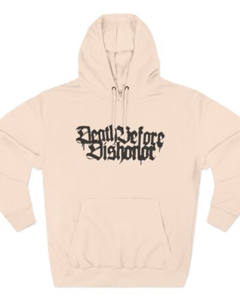 Death Before Dishonor Coward Three-Panel Fleece Hoodie