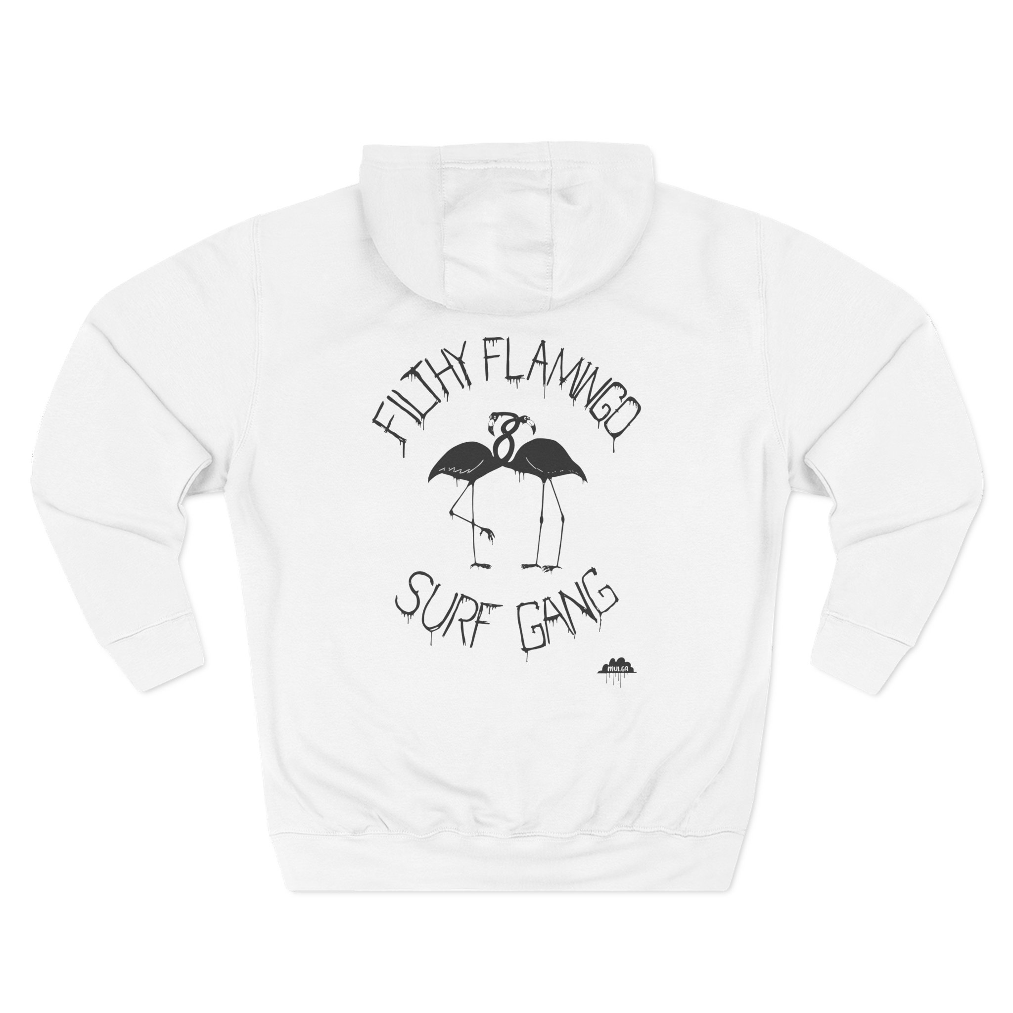 Surf Gang Filthy Flamingo Three-Panel Fleece Hoodie