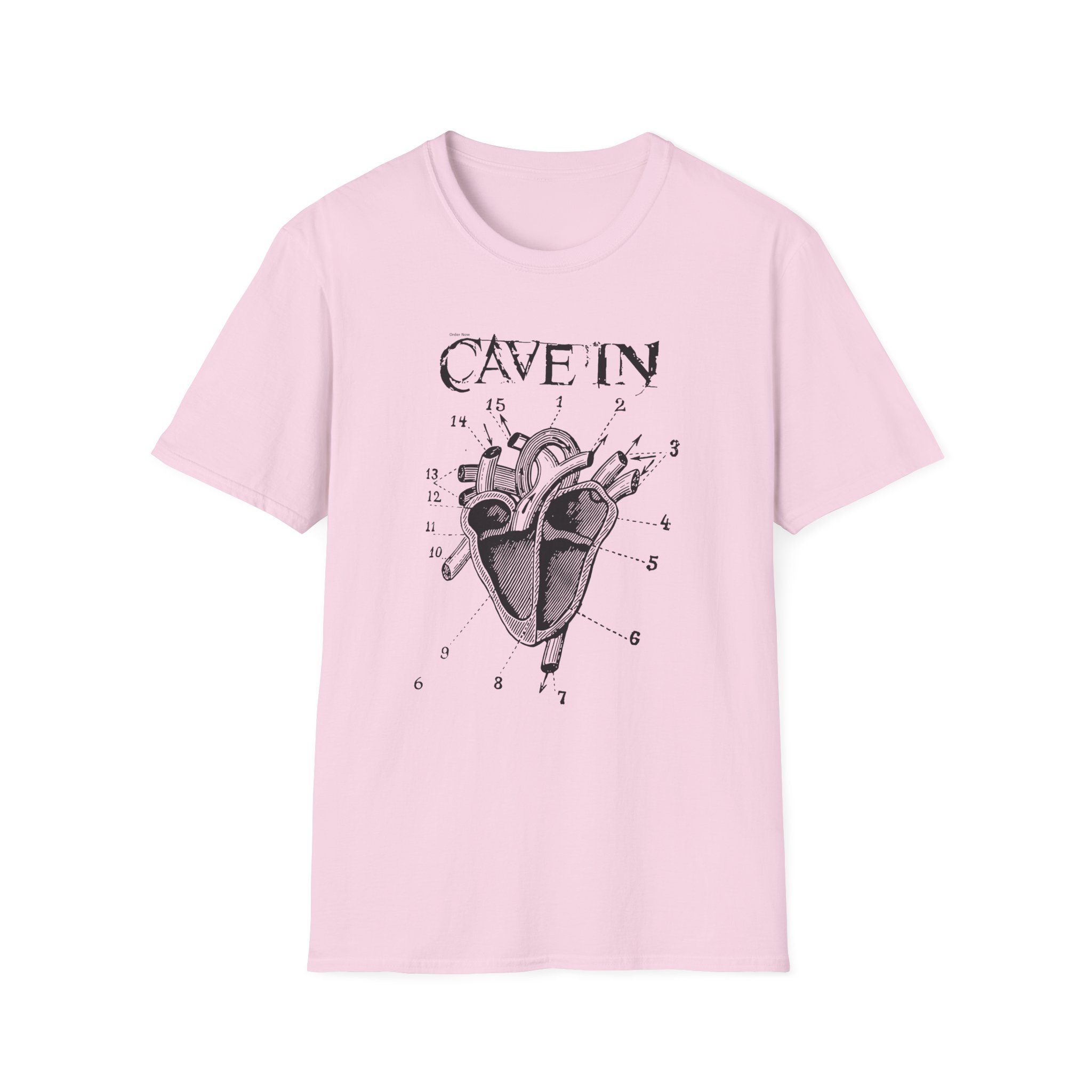 Cave in Classic Heart Unisex Softstyle T-Shirt