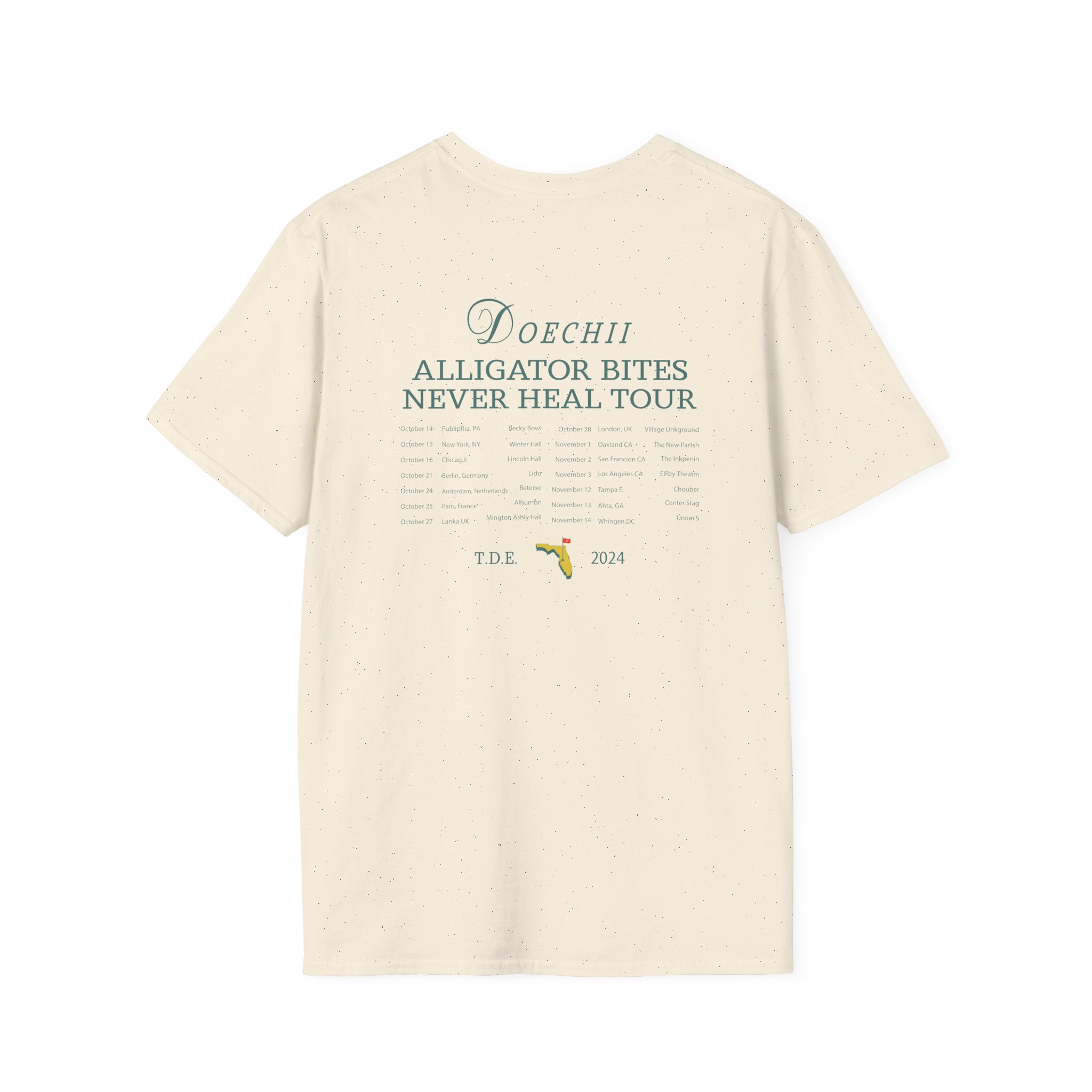 Doechii Alligator Bites Never Heal Tour Unisex Softstyle T-Shirt