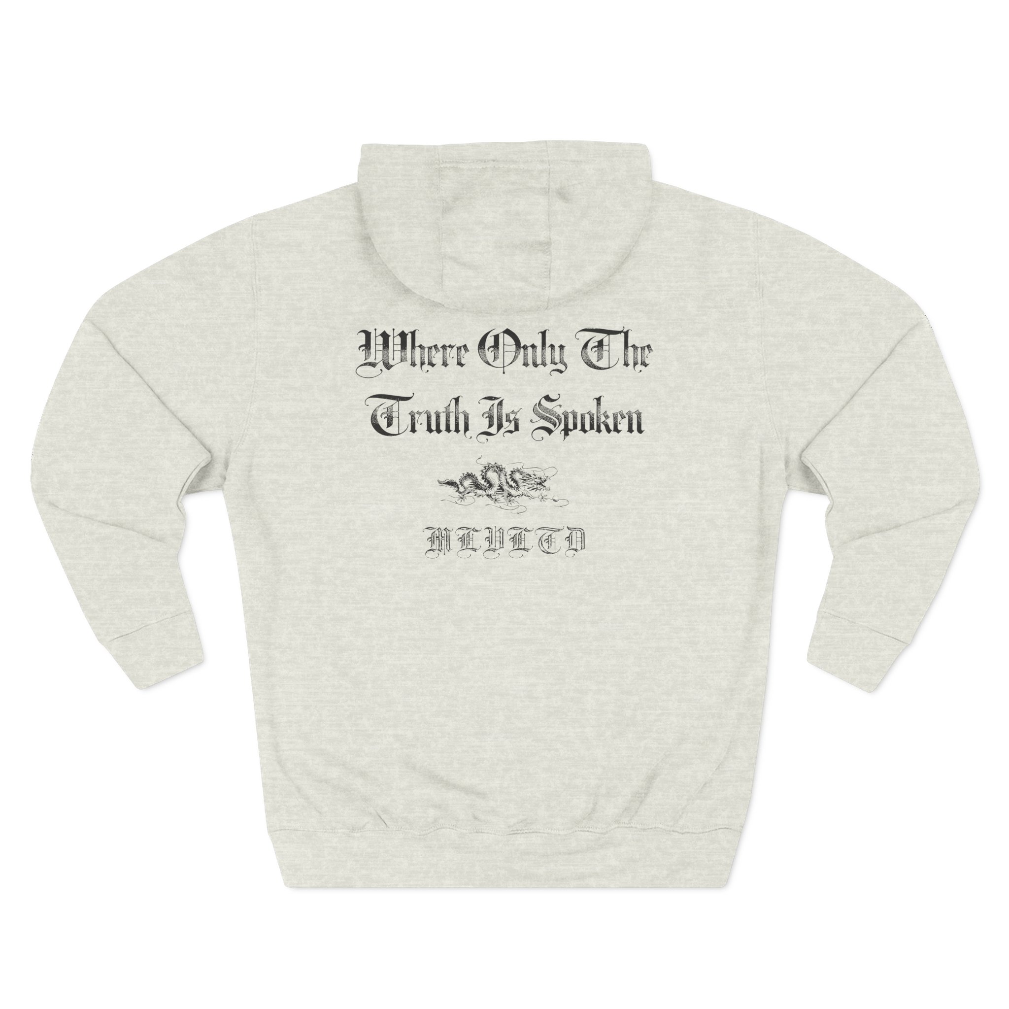 Malevolence Where Only the Truth is Spoken Three-Panel Fleece Hoodie