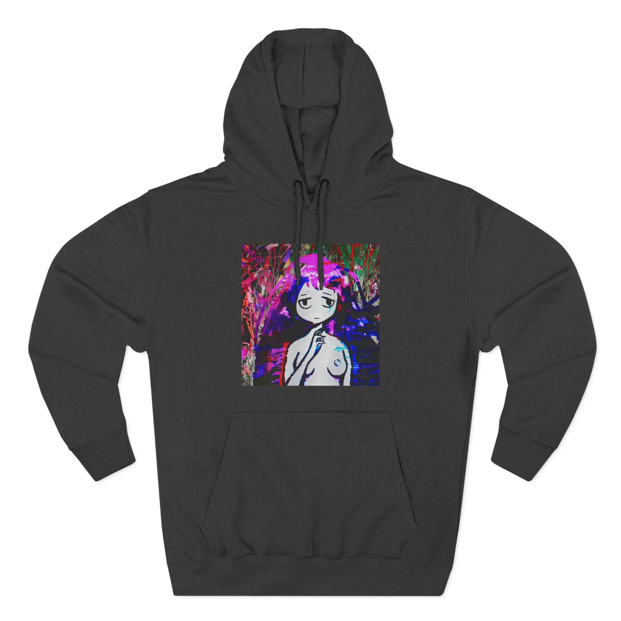 Sewerslvt Draining Love Story 1 Album Cover Three-Panel Fleece Hoodie