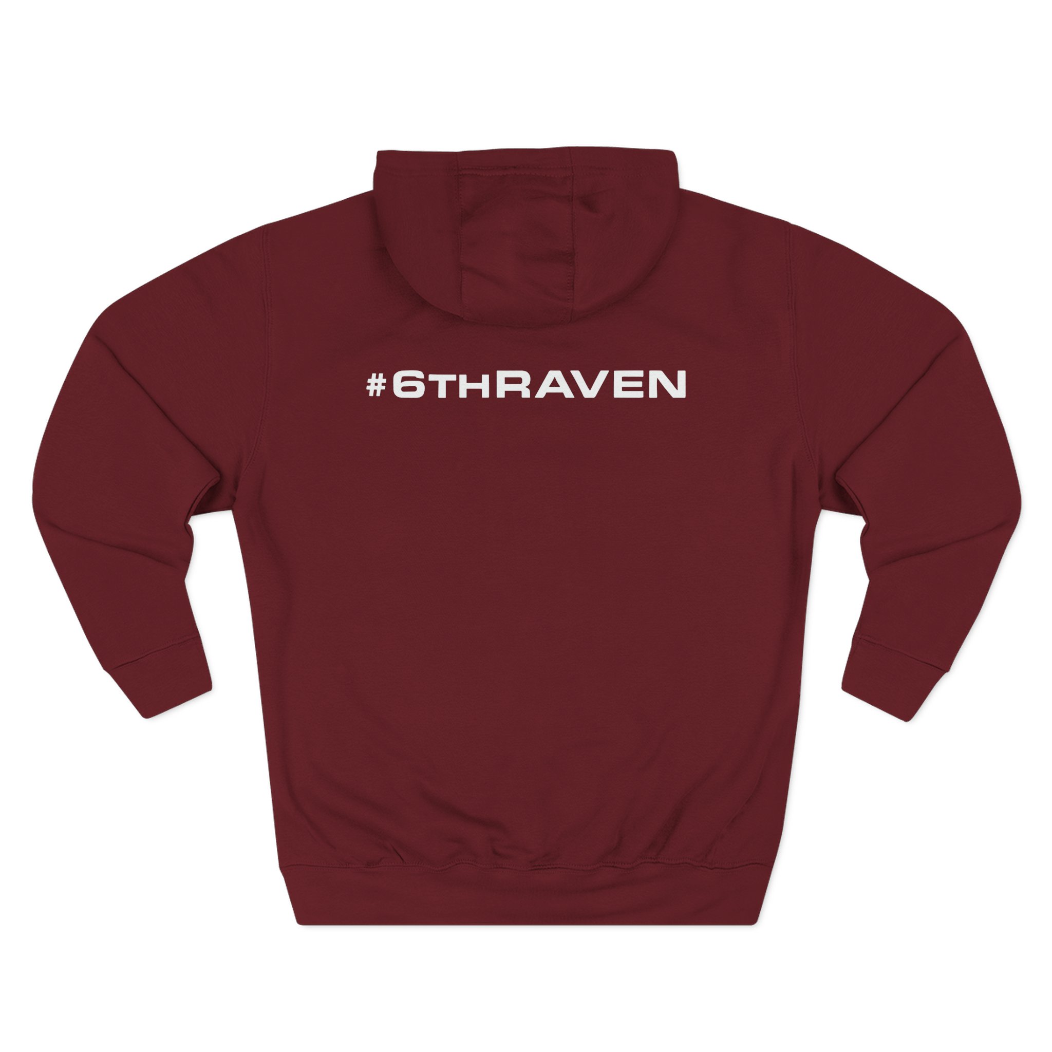 Carolina Royal Ravens Three-Panel Fleece Hoodie