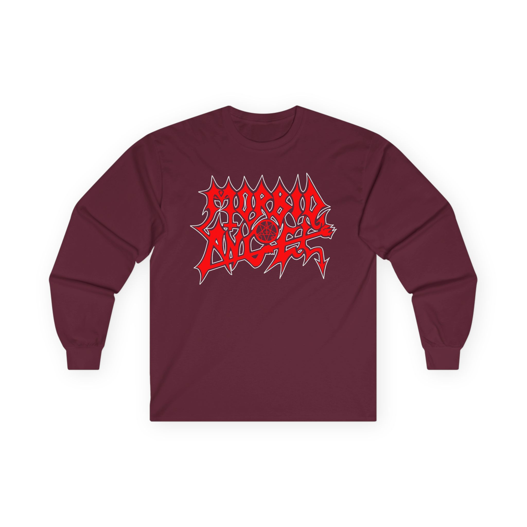 Morbid Angel Red Logo Unisex Ultra Cotton Long Sleeve Tee