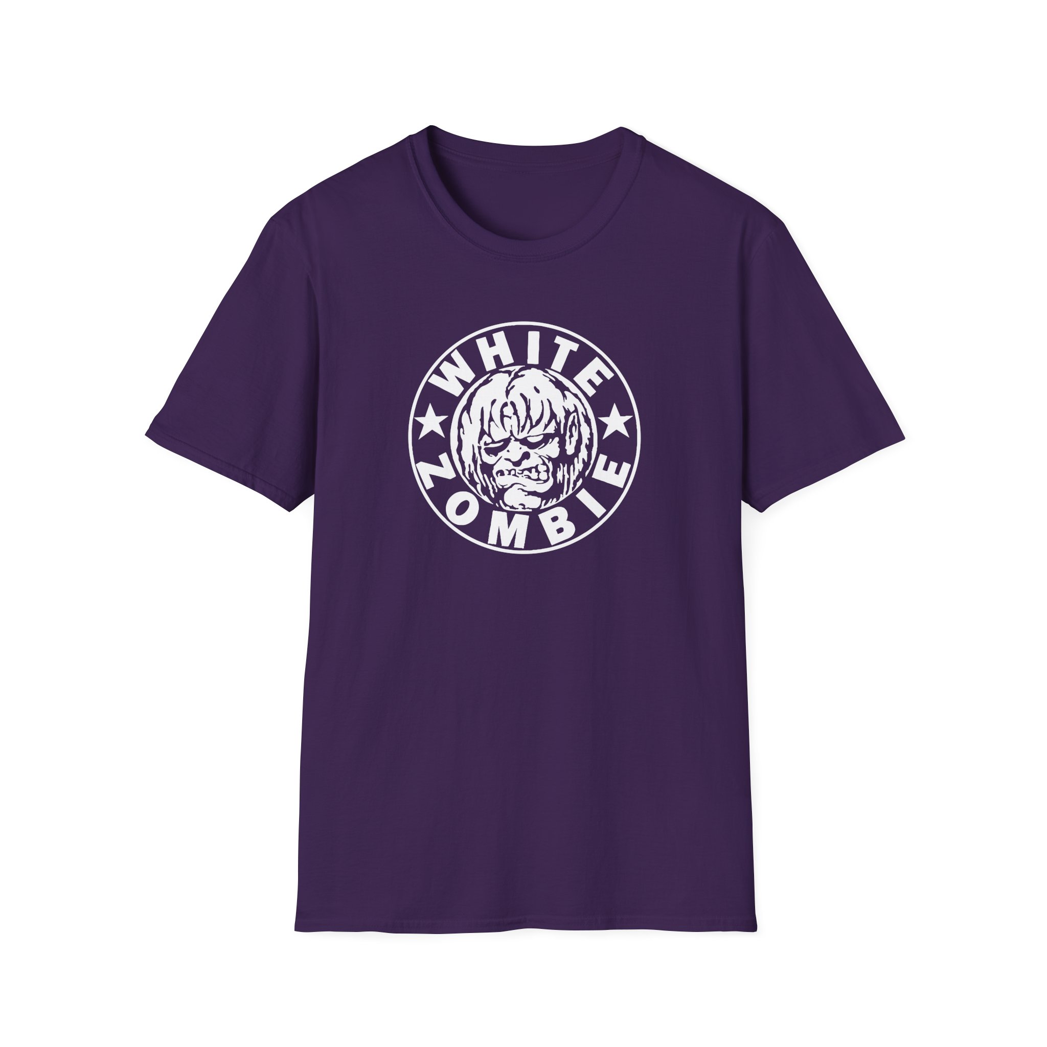 White Zombie Circle Logo Unisex Softstyle T-Shirt