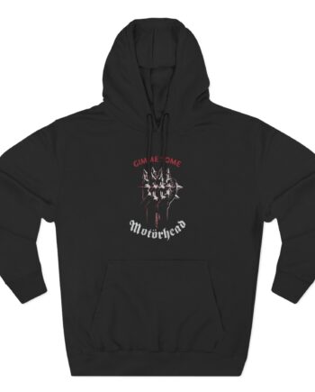 Lemmy Spiked Fist Three-Panel Fleece Hoodie