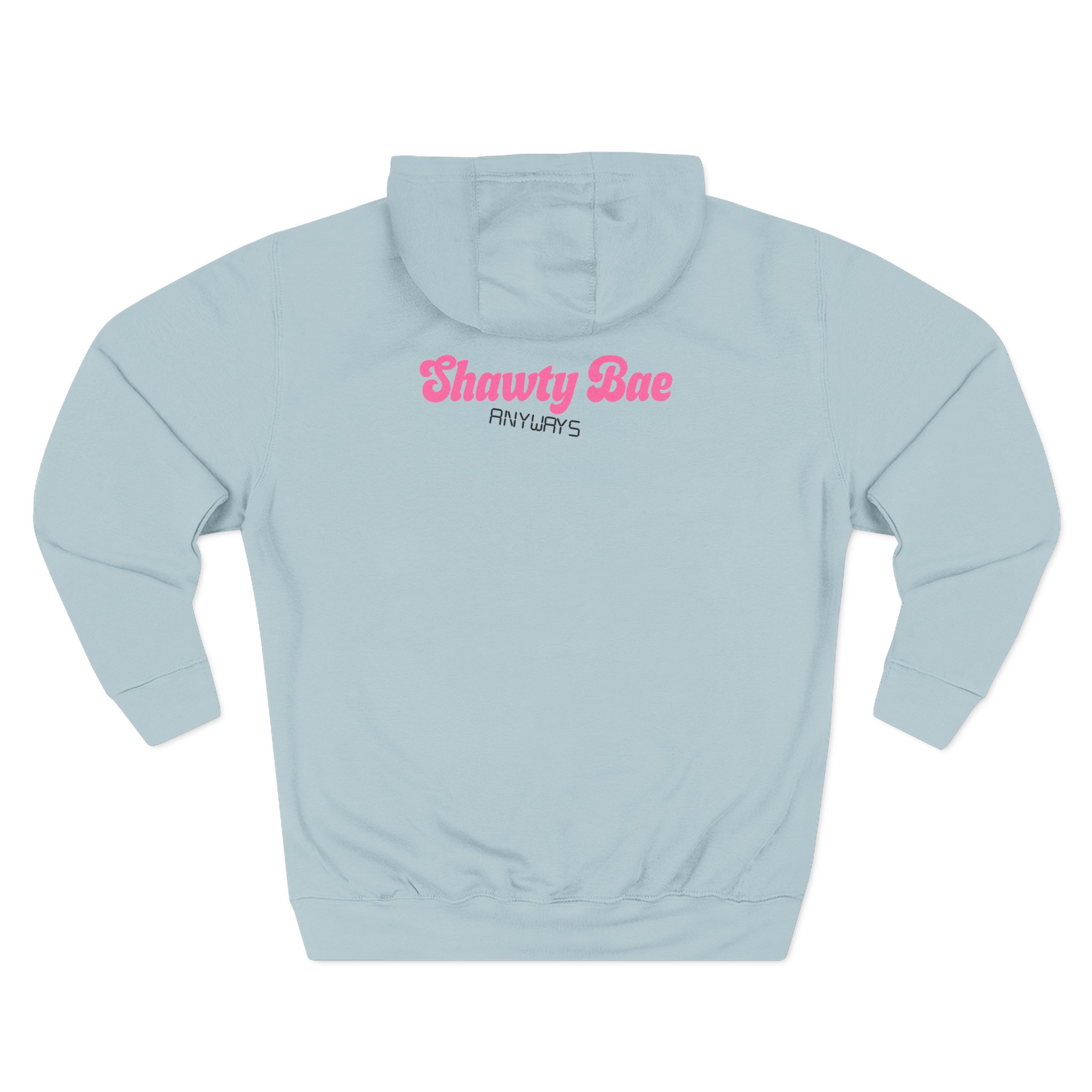 Shawty Bae Shawty Hotline Three-Panel Fleece Hoodie
