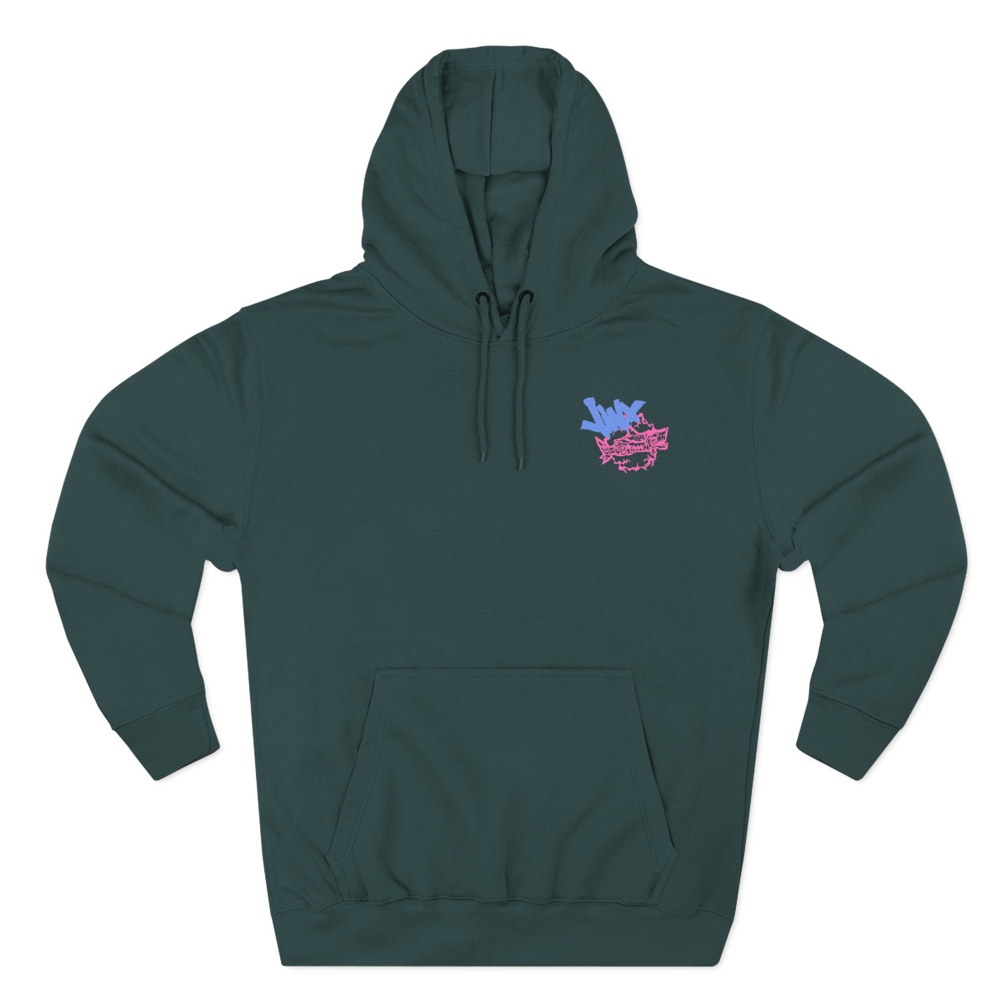 Jinx Arcane Gun Three-Panel Fleece Hoodie