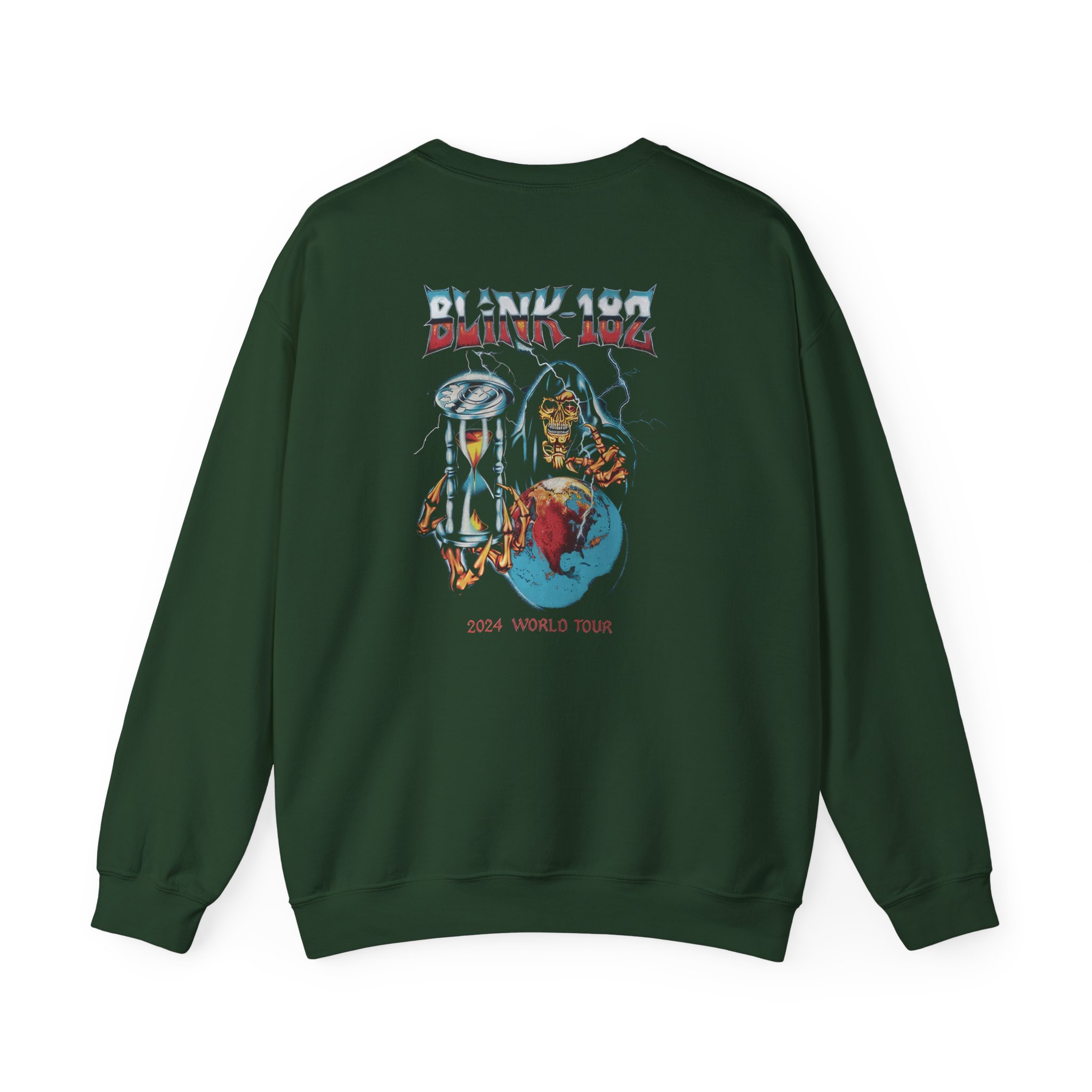 Blink 182 World Tour Unisex Heavy Blendâ„¢ Crewneck Sweatshirt