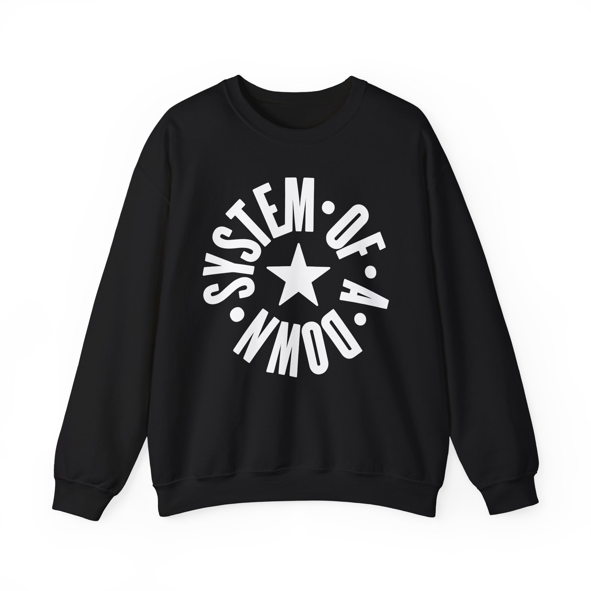 System of a Down Full Circle Logo Kids Unisex Heavy Blendâ„¢ Crewneck Sweatshirt
