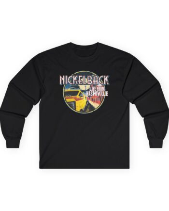 Nickelback Live From Nashville B&W Raglan Unisex Ultra Cotton Long Sleeve Tee
