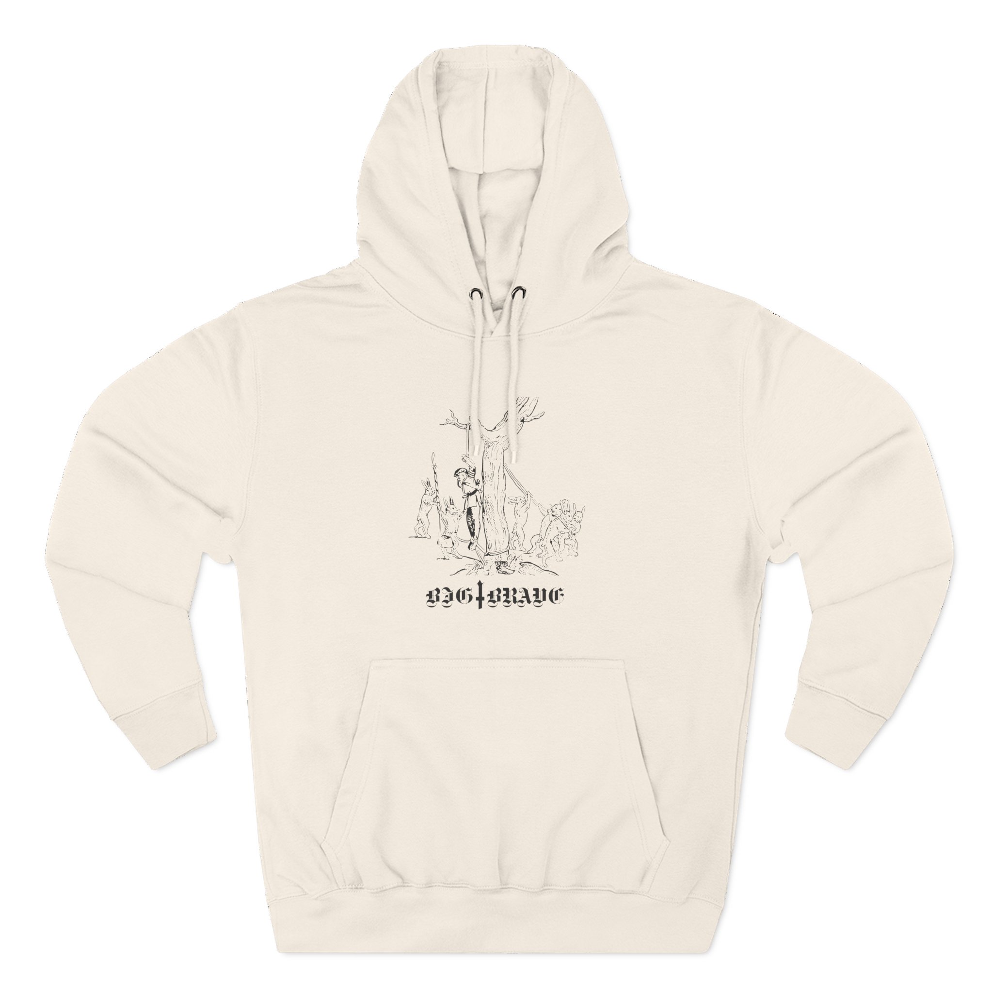 Big Brave Three-Panel Fleece Hoodie