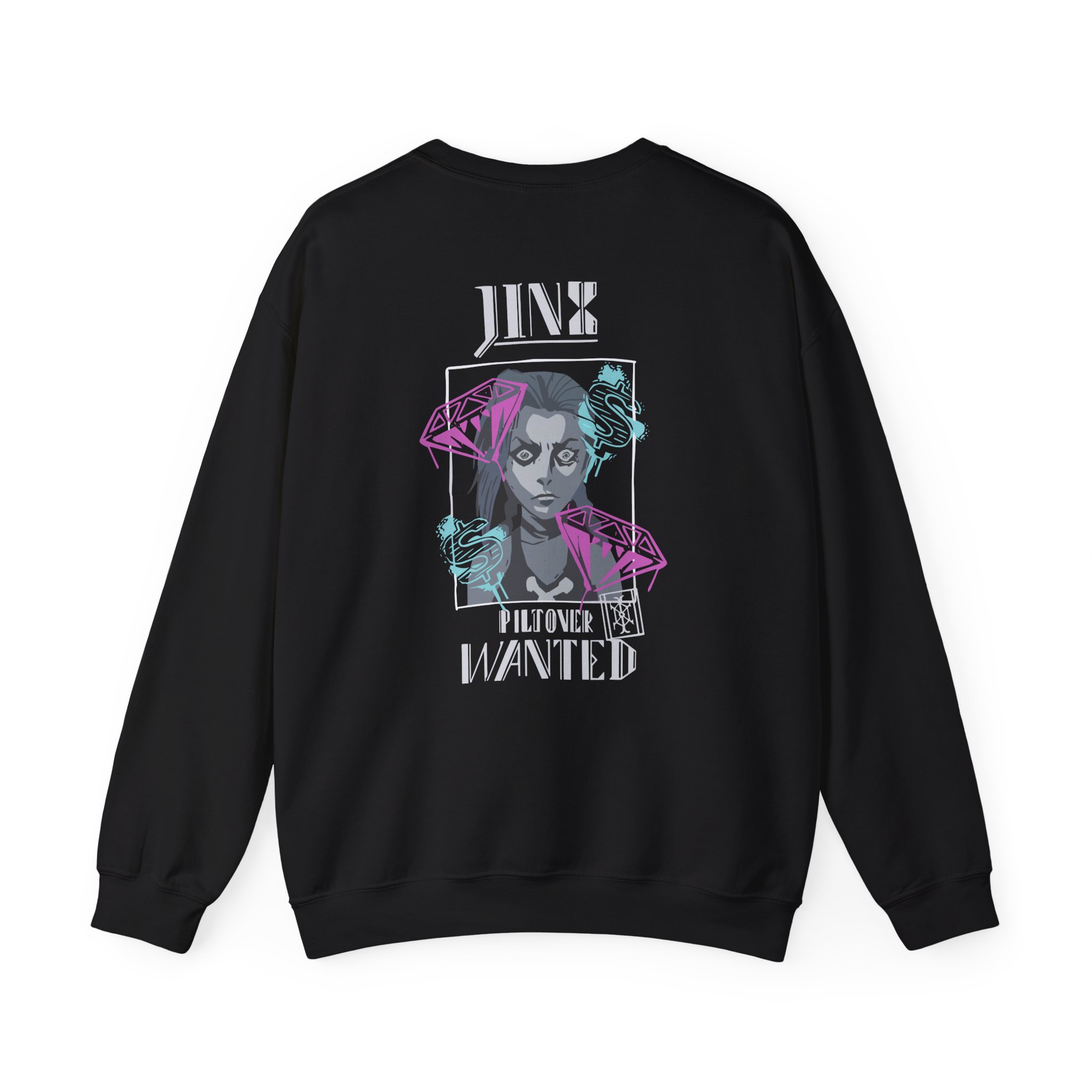 Jinx Arcane Unisex Heavy Blendâ„¢ Crewneck Sweatshirt