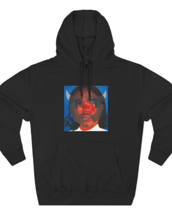 Steve Lacy Gemini Rights Album Cover Three-Panel Fleece Hoodie