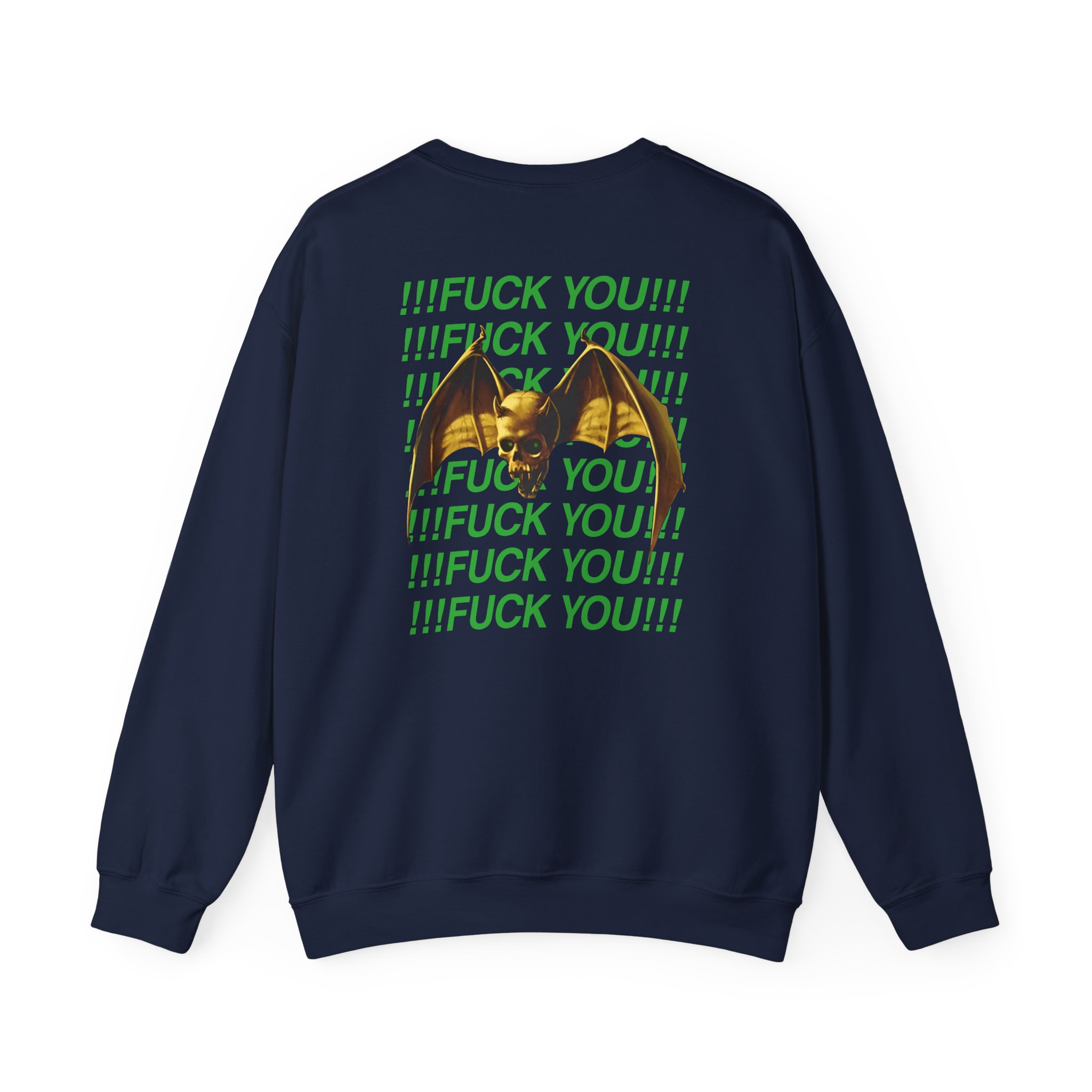 Overkill We Don't Care - Fuck You Unisex Heavy Blendâ„¢ Crewneck Sweatshirt