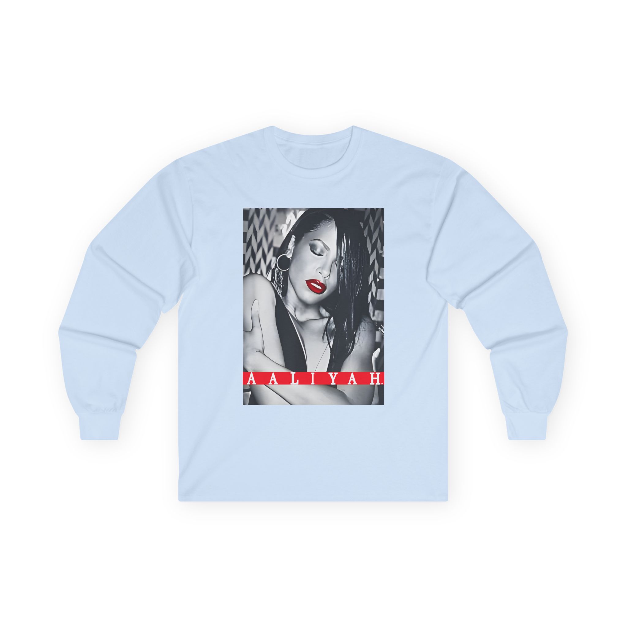 Aaliyah Red Lips Unisex Ultra Cotton Long Sleeve Tee