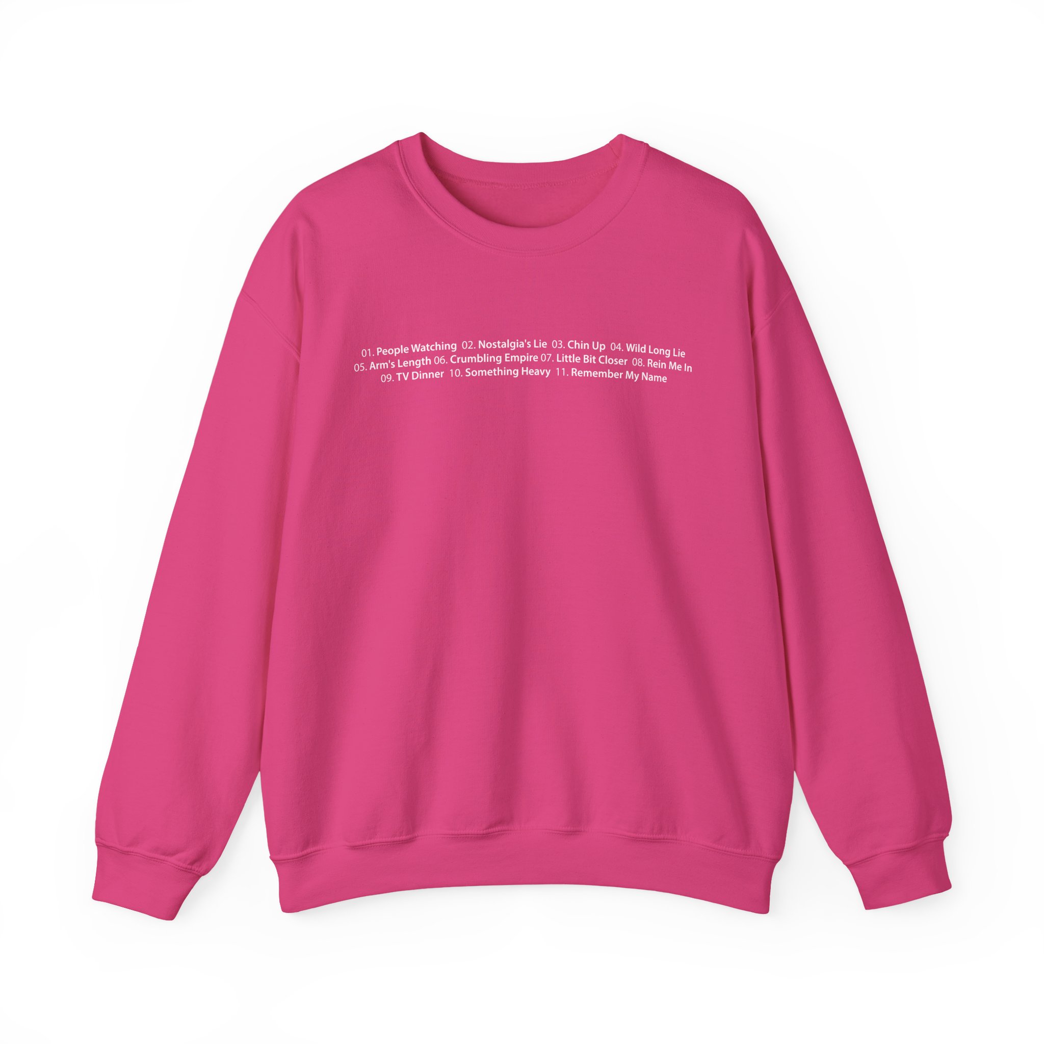 Sam Fender Tracklist Unisex Heavy Blendâ„¢ Crewneck Sweatshirt